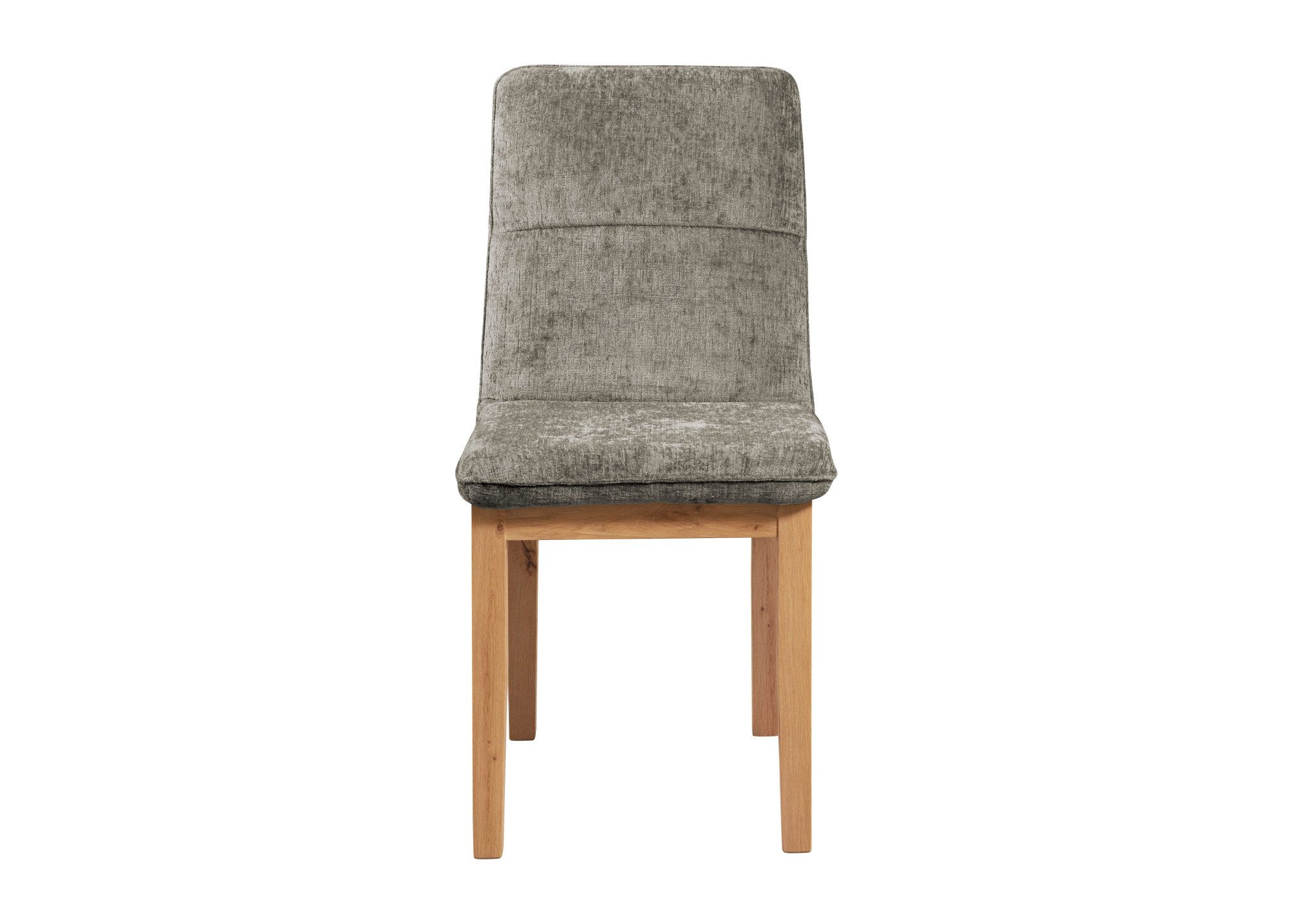 Home affaire Stoel met 4 poten Louise gestoffeerde stoel, eetstoel Frame en poten van massief eiken, modern landhuis (set, 2 stuks)
