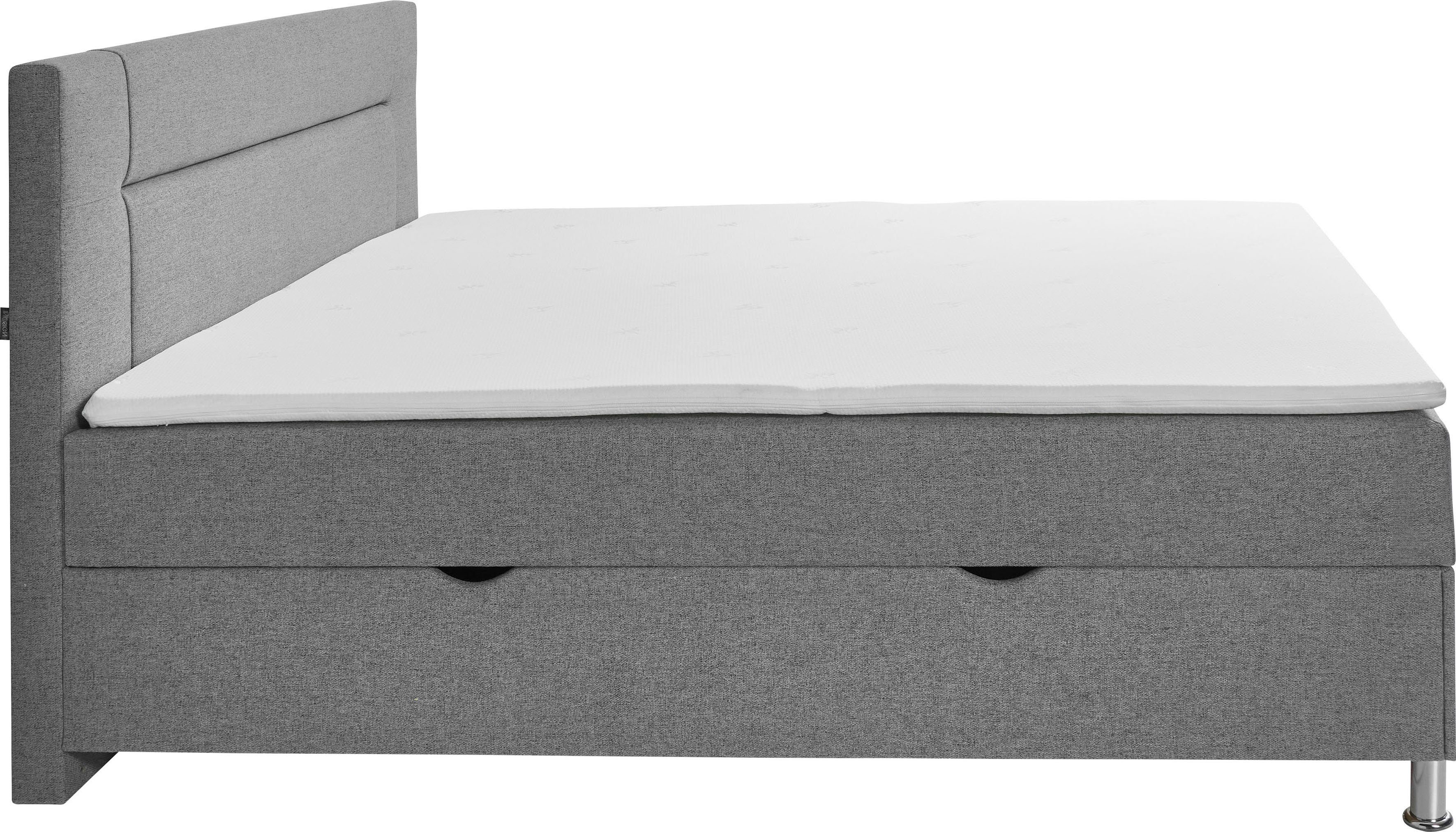INOSIGN Boxspring Escalon met opbergruimte, inclusief topper beschikbaar in de breedtes 120x200 cm en 180x200 cm