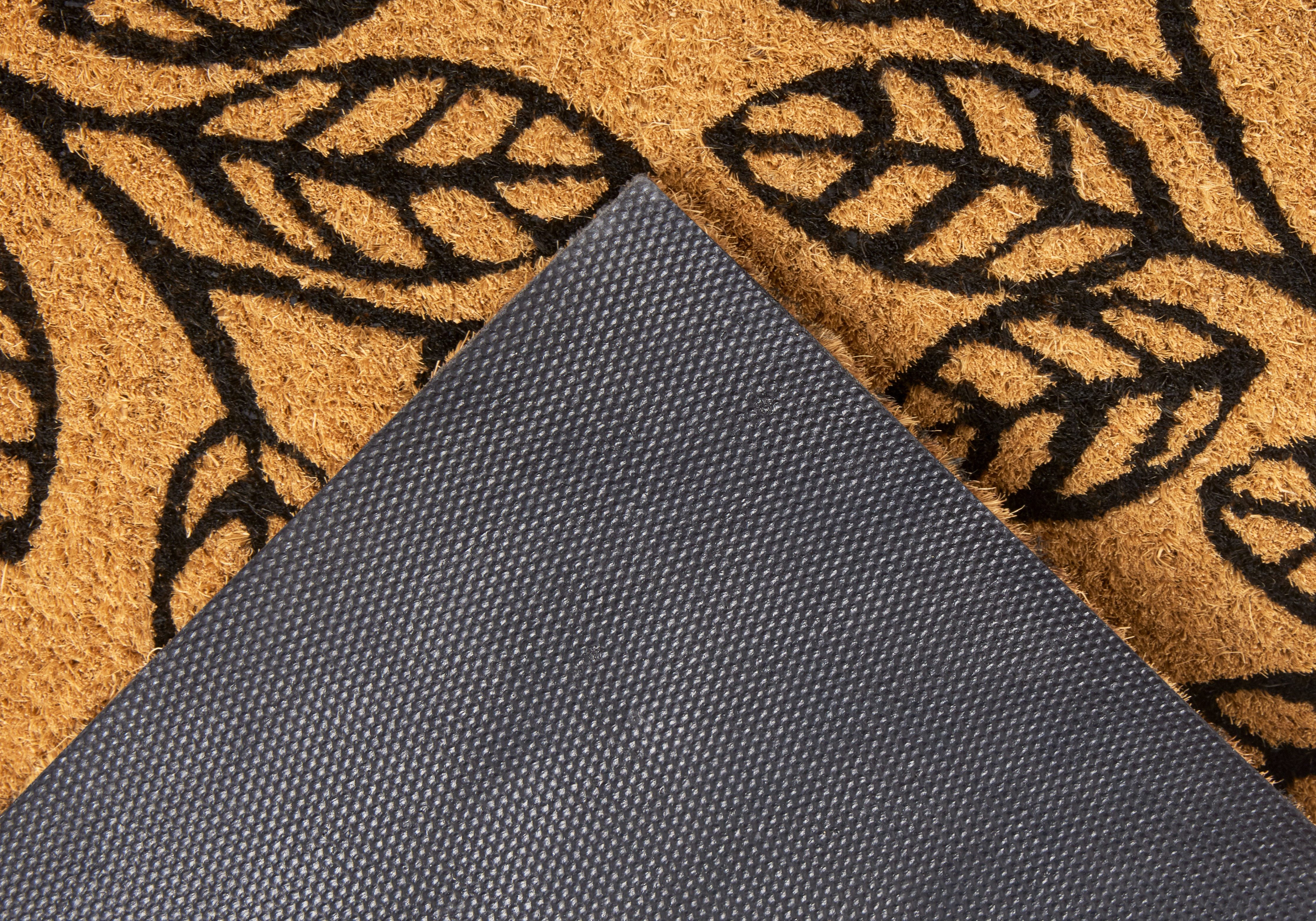 HANSE Home Mat Leafs, deurmat Kokos, vuilopvangmat, outdoor, antislip, binnen, kokosmat, gang