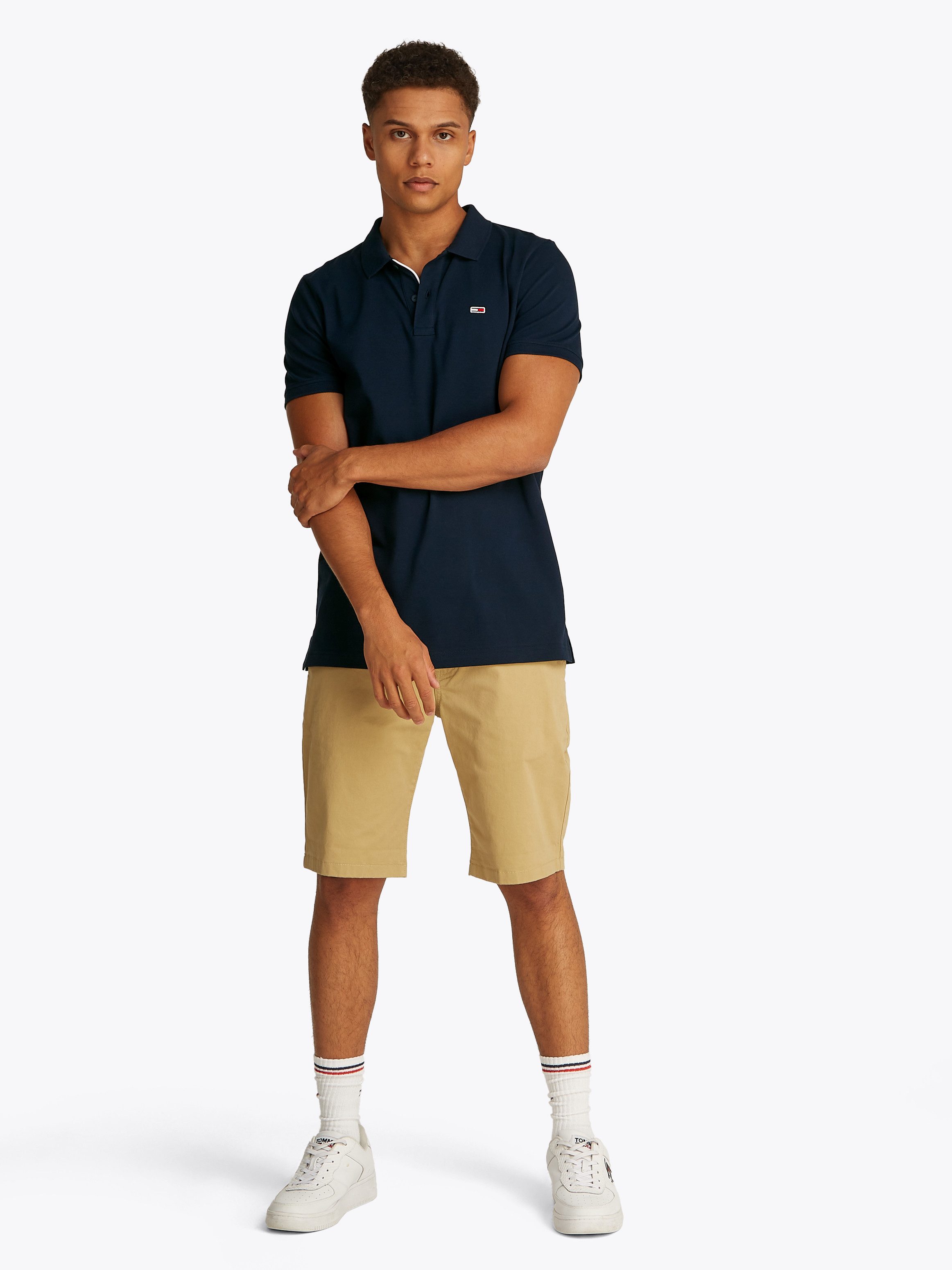 TOMMY JEANS Poloshirt TJM SLIM PLACKET POLO EXT