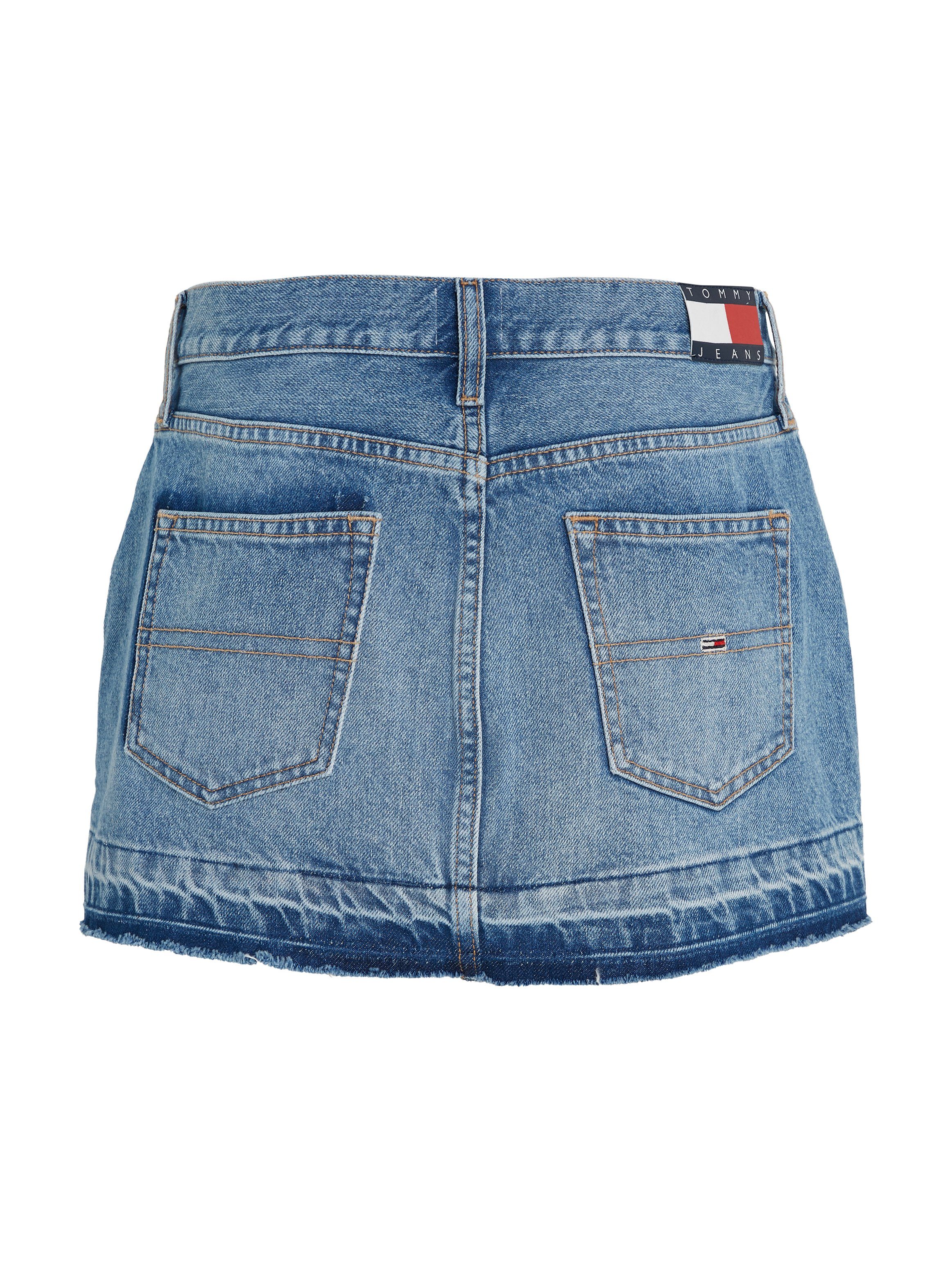 TOMMY Jeans rok Webrok met Tommy Jeans merklabel