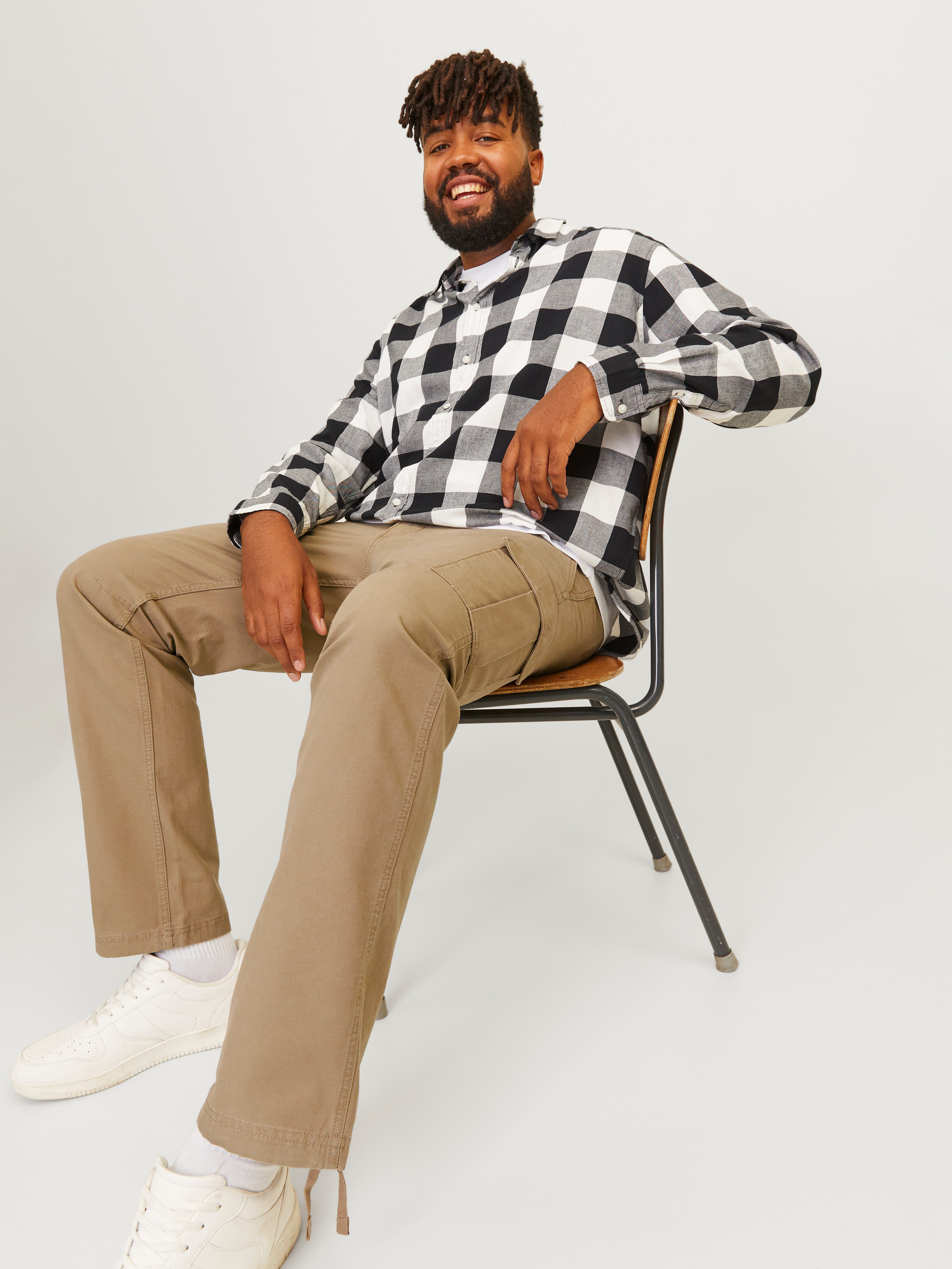 Jack & Jones PlusSize Cargobroek JPSTKANE JJBARKLEY CARGO PANT NOOS PLS