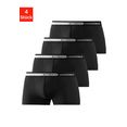 authentic underwear boxershort weefband met logo (4 stuks) zwart