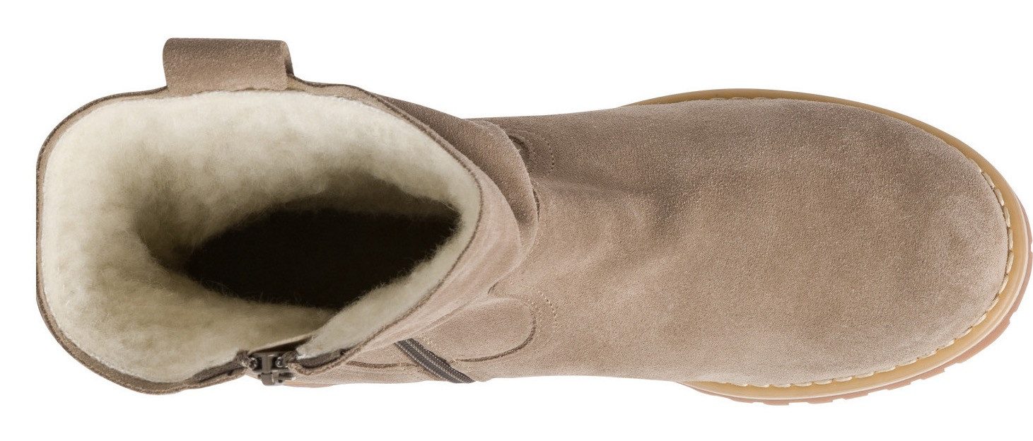 Tamaris Winterlaarsjes hakken, winterlaarzen, enkellaars met duo tex-uitrusting