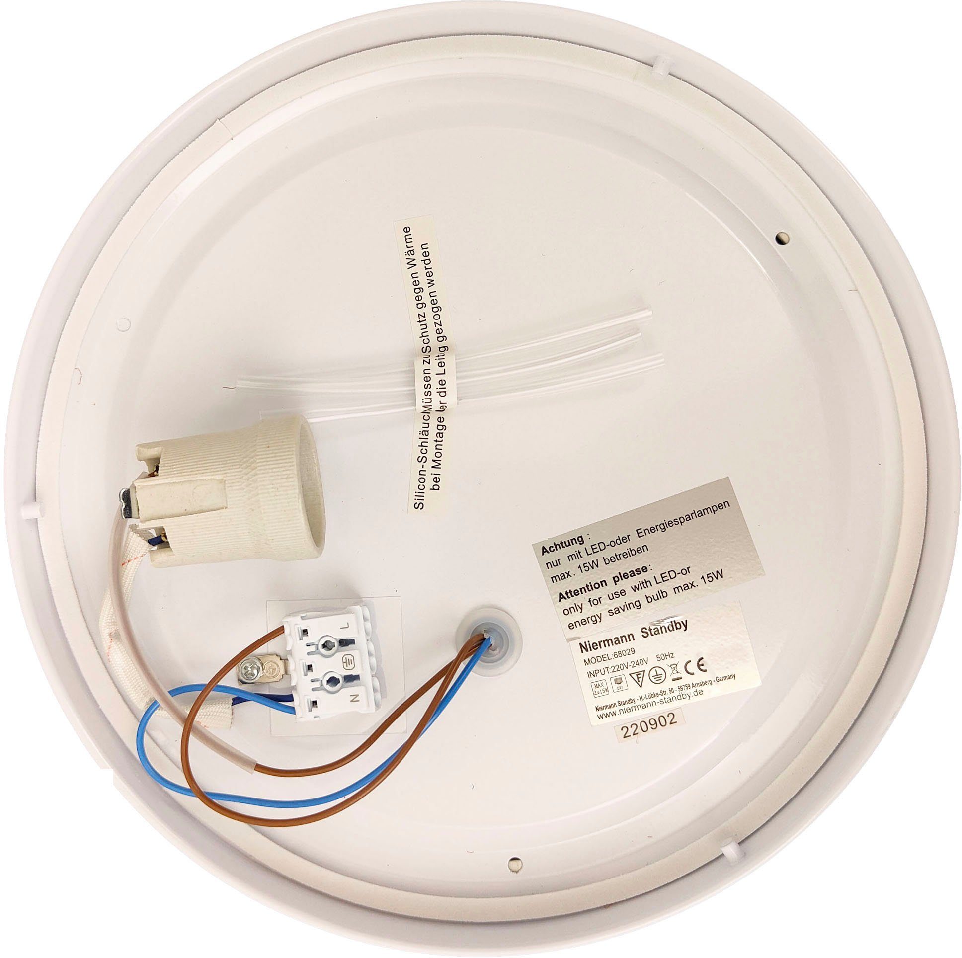 niermann Plafondlamp Starlight E27 fitting voor eenvoudige lichtbronwisseling (1 stuk)