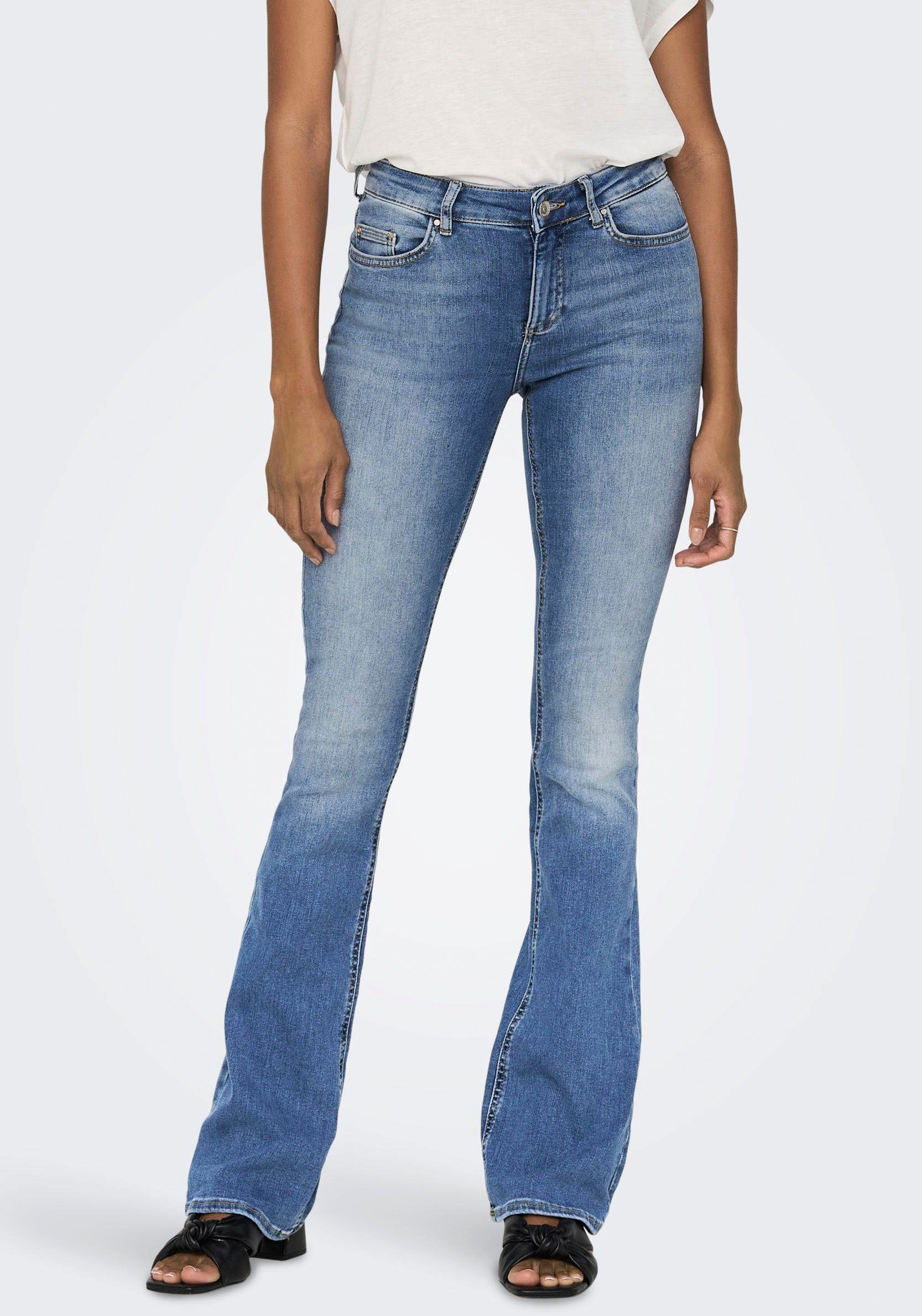 NU 20% KORTING: Only Bootcut jeans ONLBLUSH LIFE MID FLARED DNM