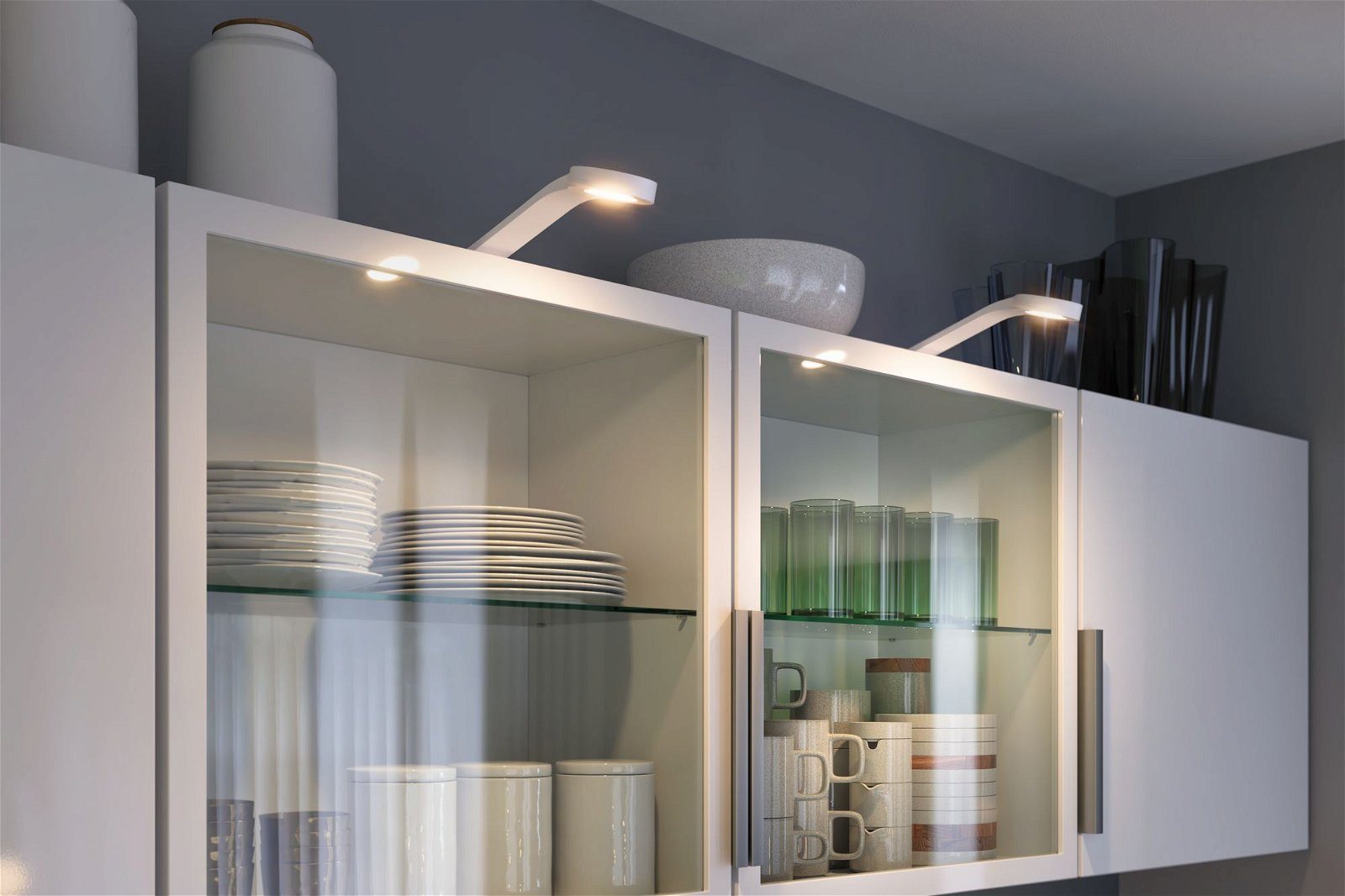 Paulmann Verlichting voor onderkast Clever Connect Mike 2x2,5W DC 2700-6500K 12V wit mat/kunststof (2 stuks)
