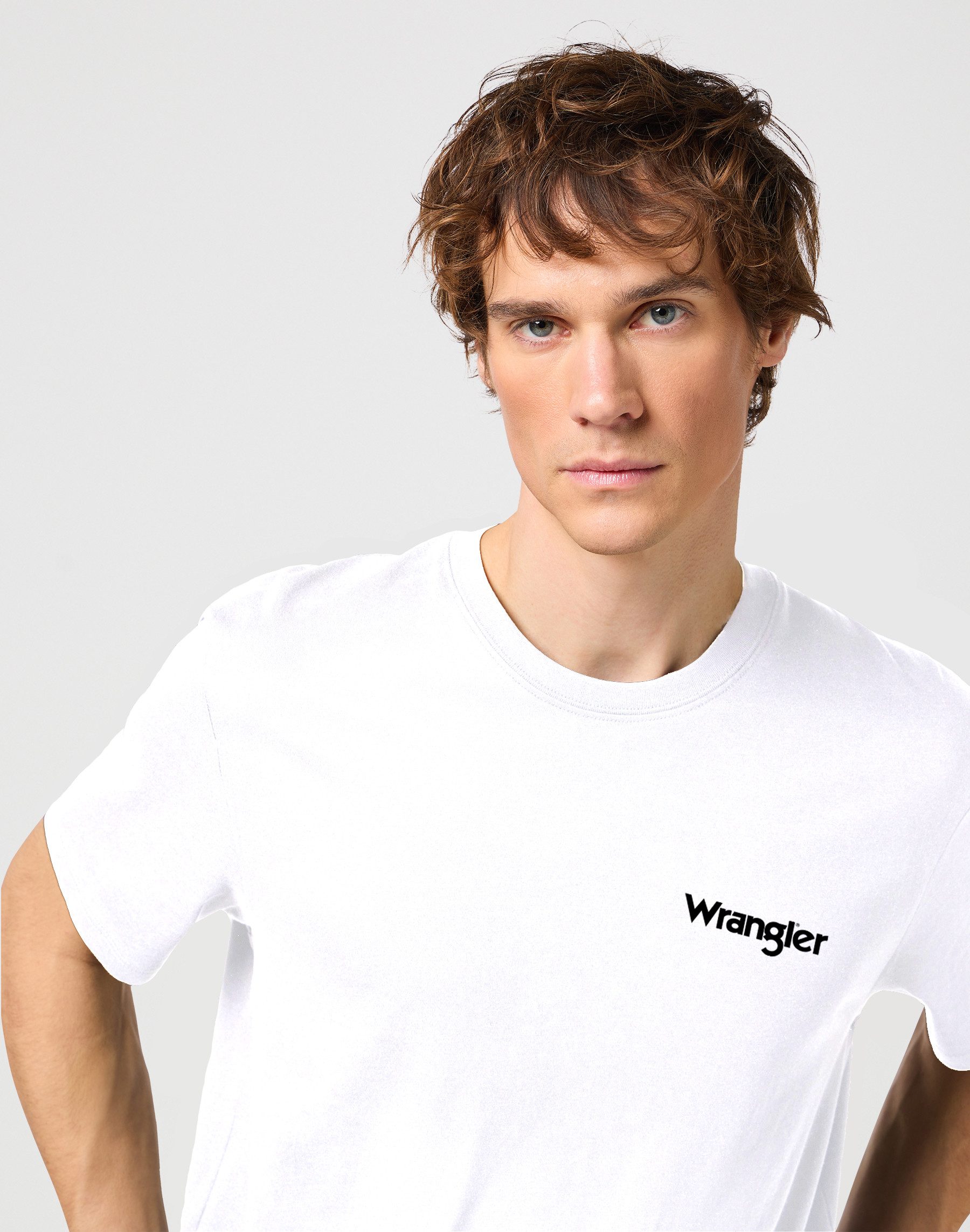 Wrangler T-shirt Sign Off (2-delig, Set van 2)