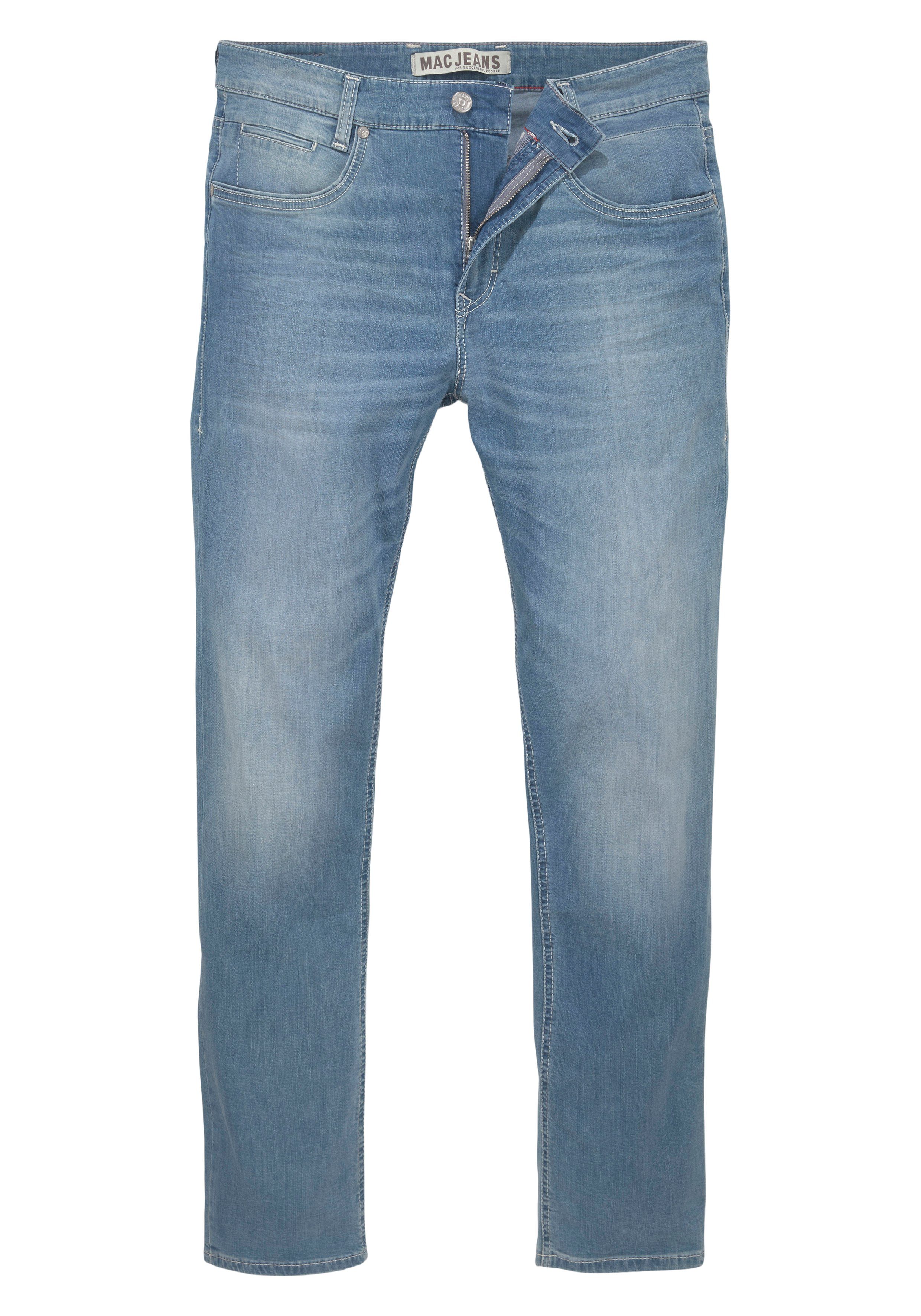 MAC Slim fit jeans Arne-Pipe light smalle figuuraccentuerende snit