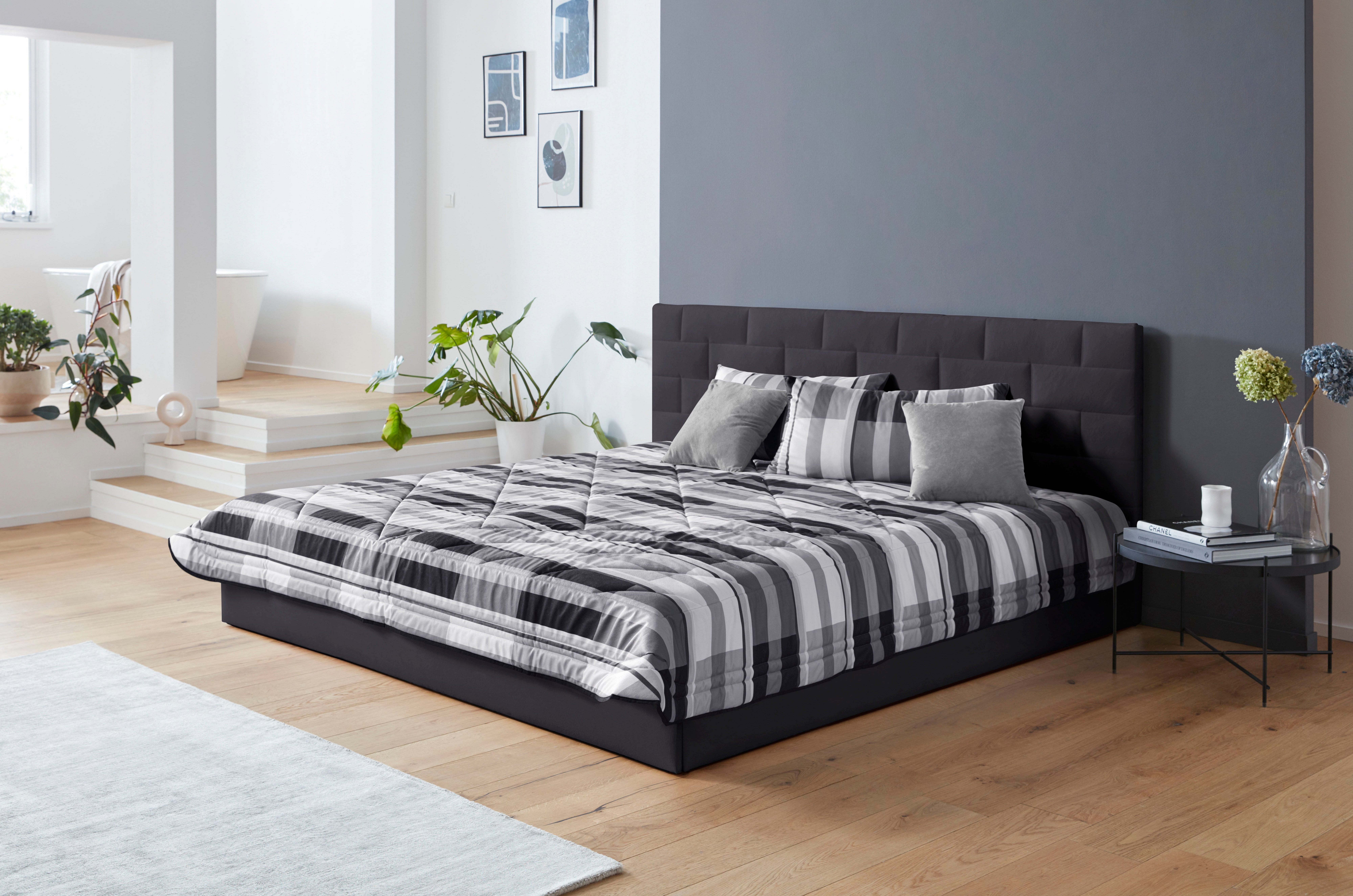 Westfalia Polsterbetten Gestoffeerd bed met bedkist bij uitvoering met matras