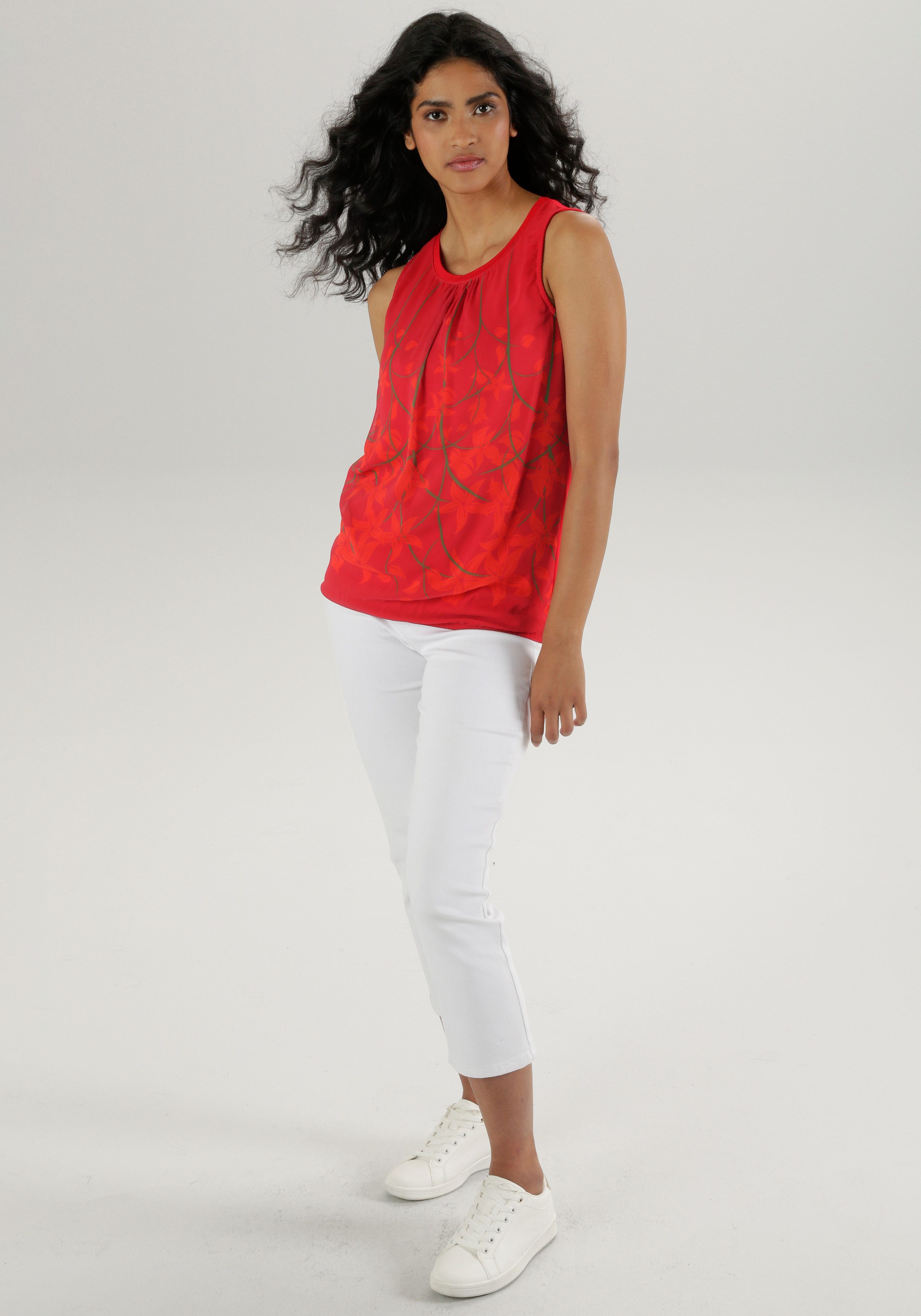 Aniston SELECTED Top met verlopende print