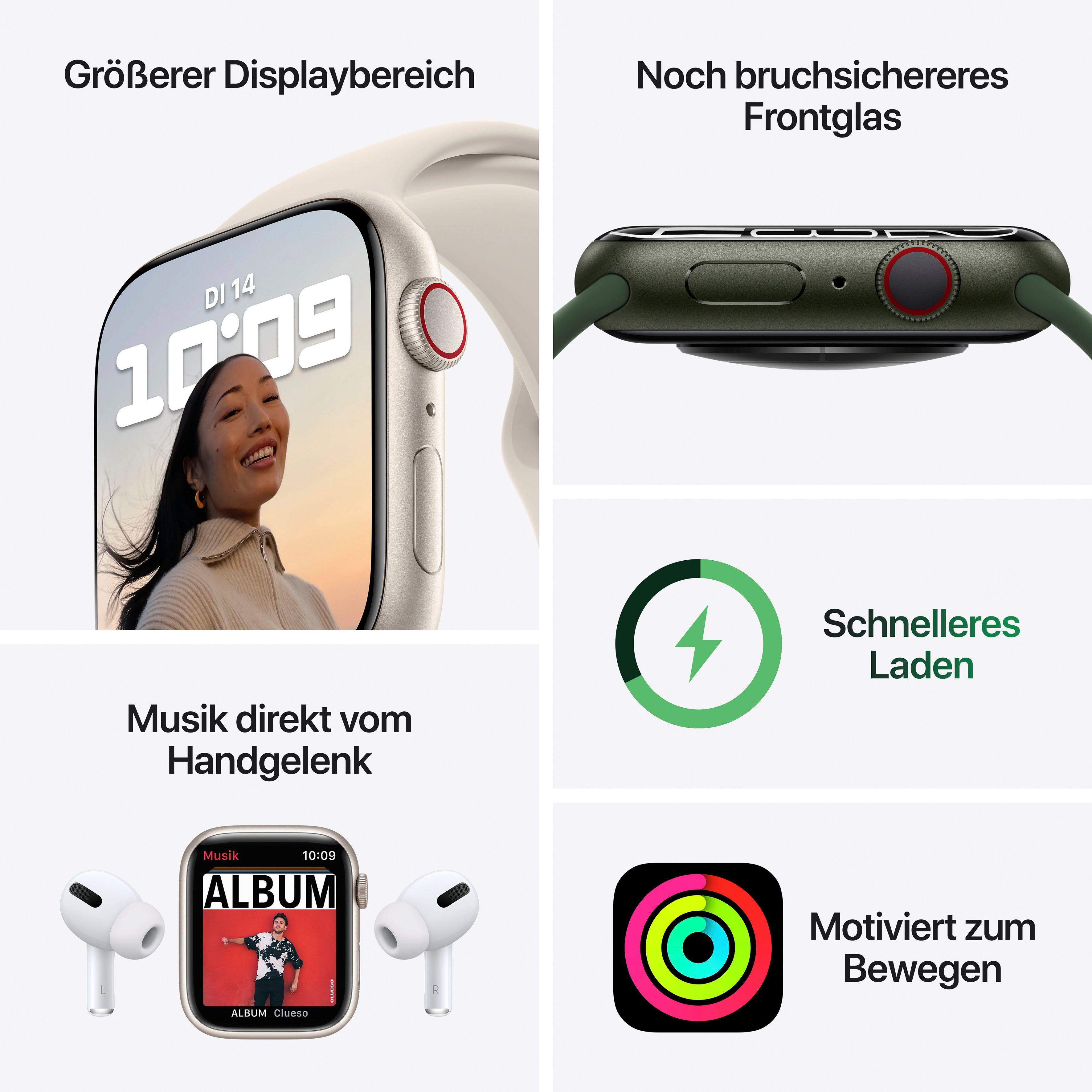 Apple Smartwatch Watch Series 7 GPS + Cellular, 45 mm