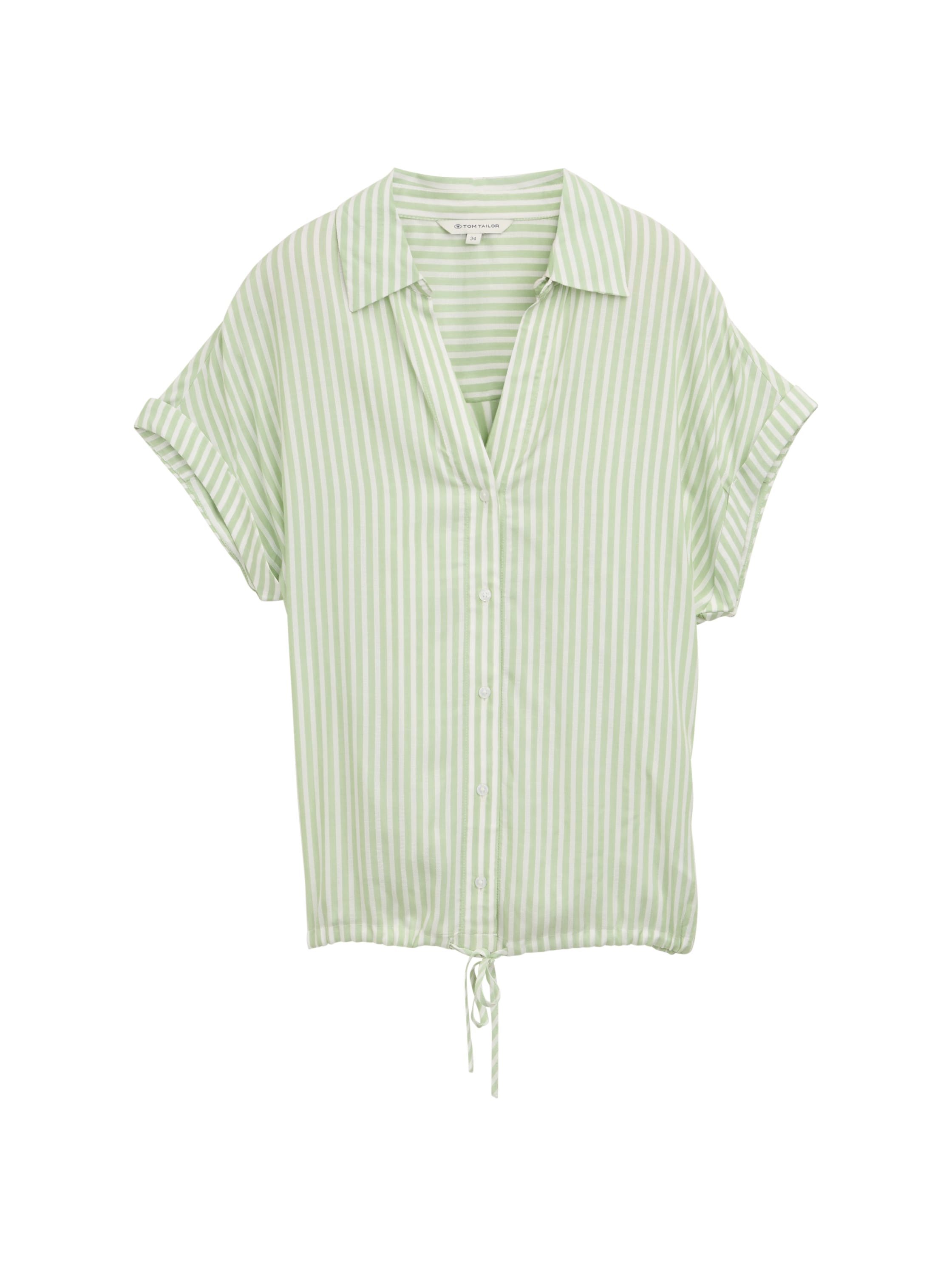 Tom Tailor Blouse met korte mouwen met streepmotief