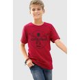 chiemsee t-shirt met donkere print rood