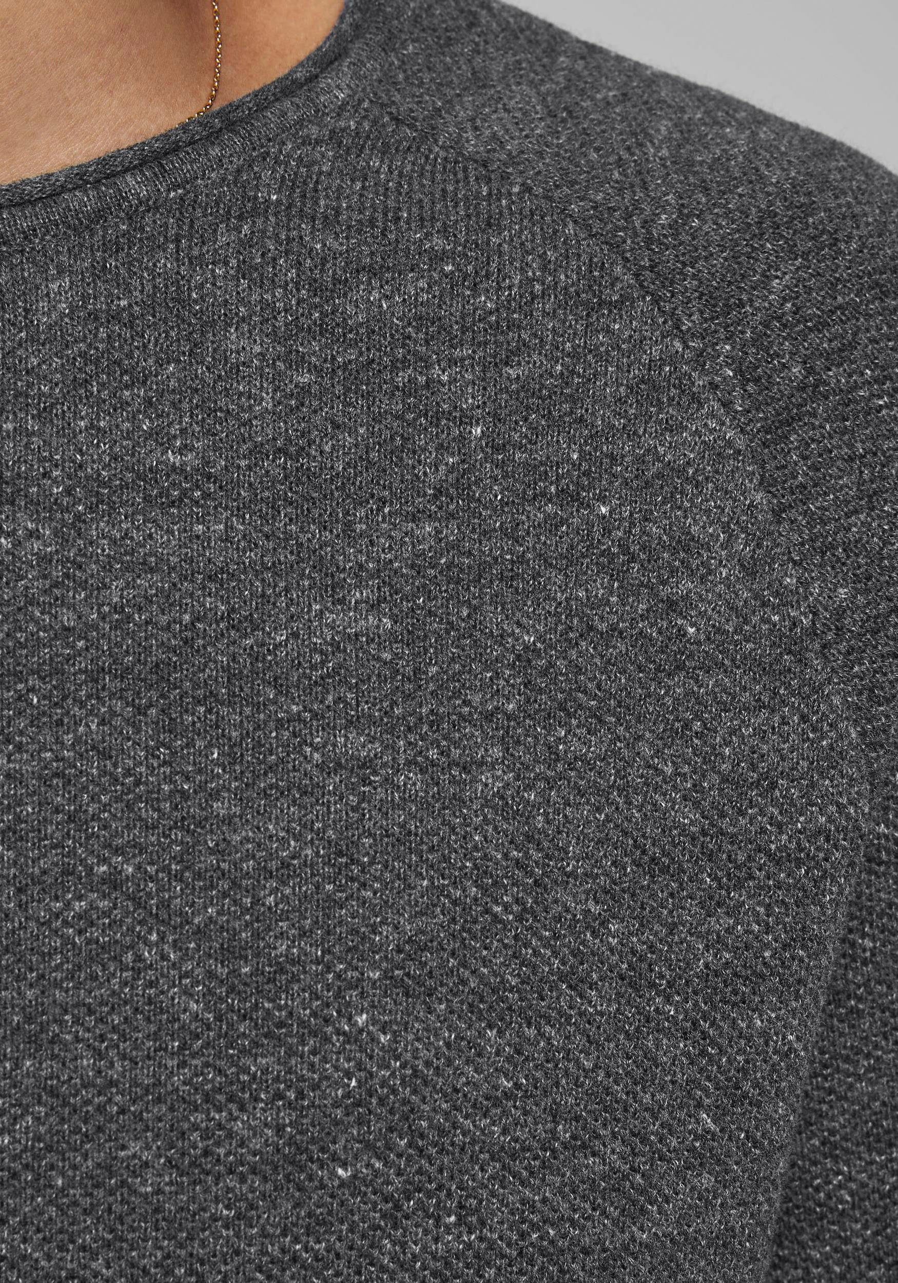 Jack & Jones Trui met ronde hals JJEHILL Effen trui met aangenaam draagcomfort
