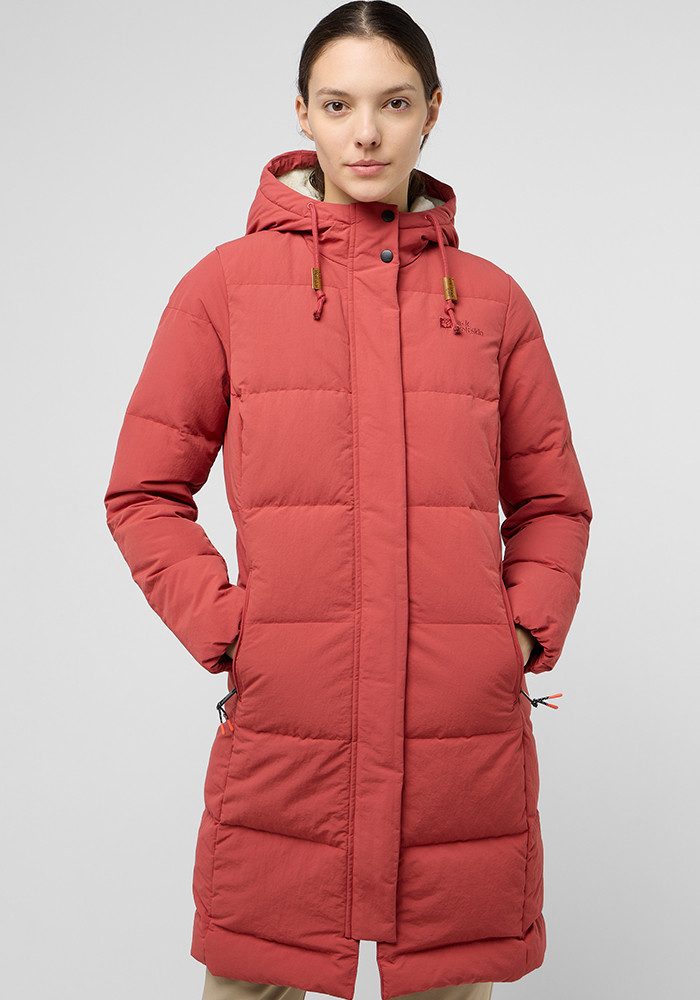 Jack Wolfskin Donsjas NORDLICHT COAT W dames donsjassen maat XXL (48) rood
