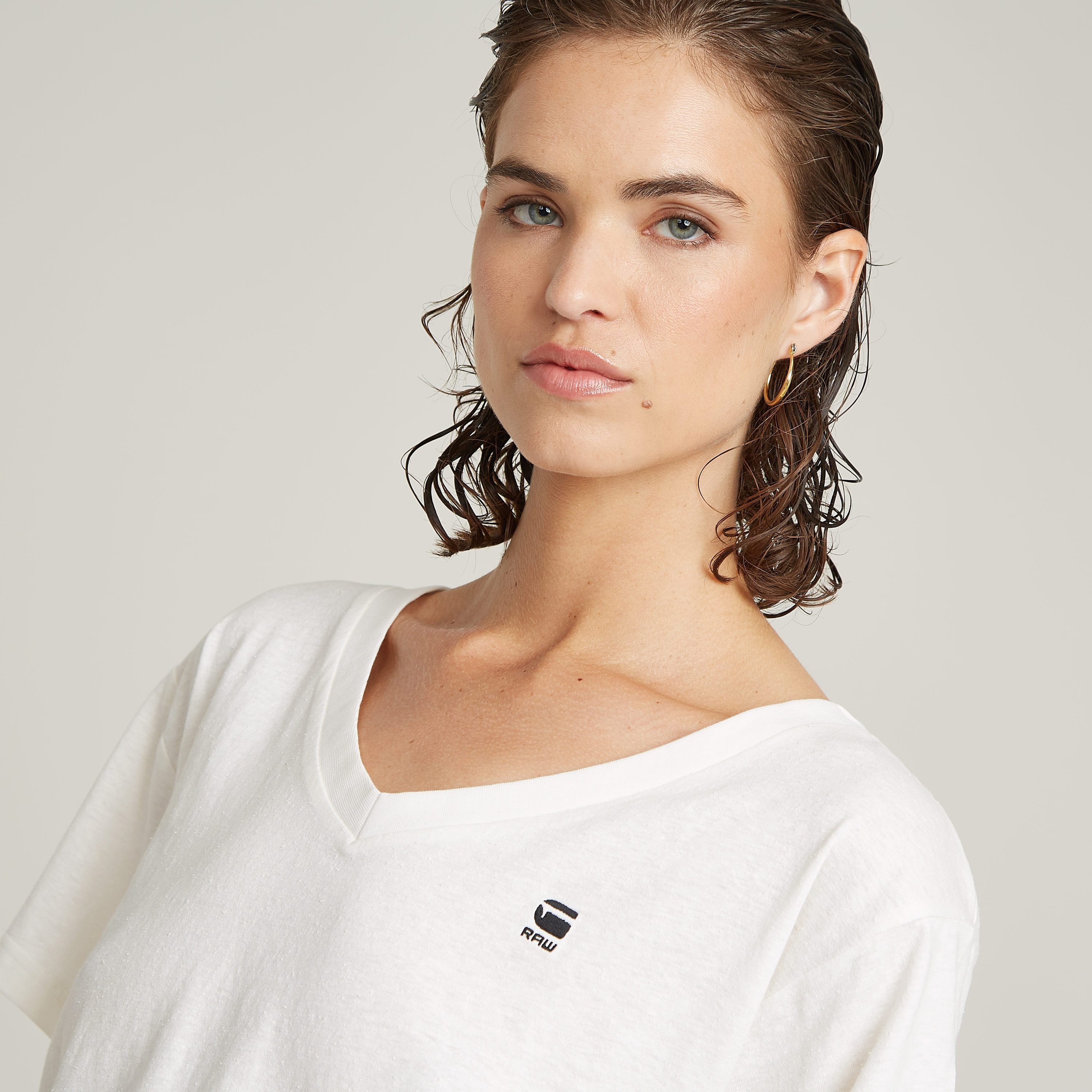 G-Star RAW Shirt met V-hals Open V Relaxed