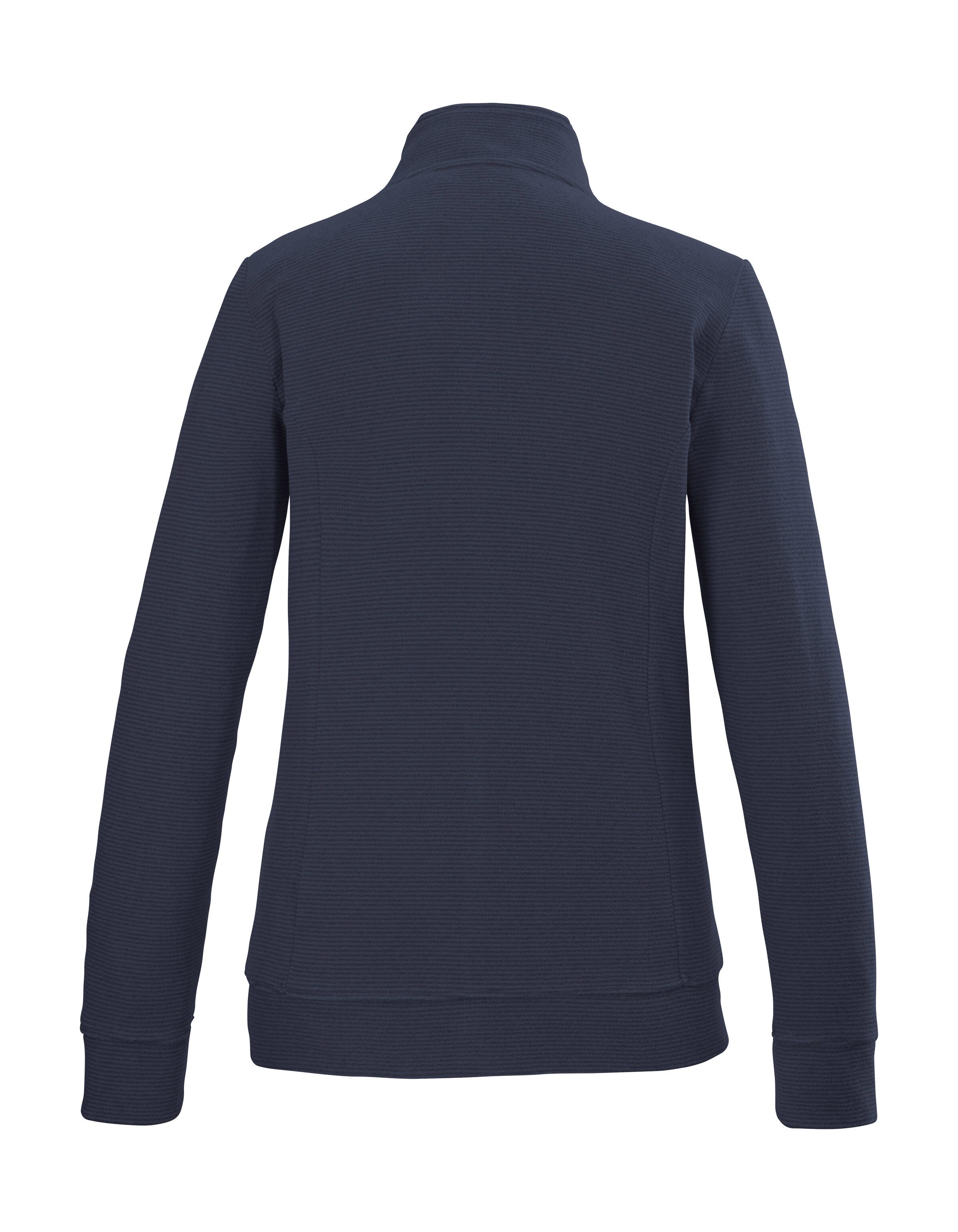Killtec Fleecejack KOS 100 WMN FLC JCKT Gestreepte dames fleecejack met ritszakken en kinbescherming