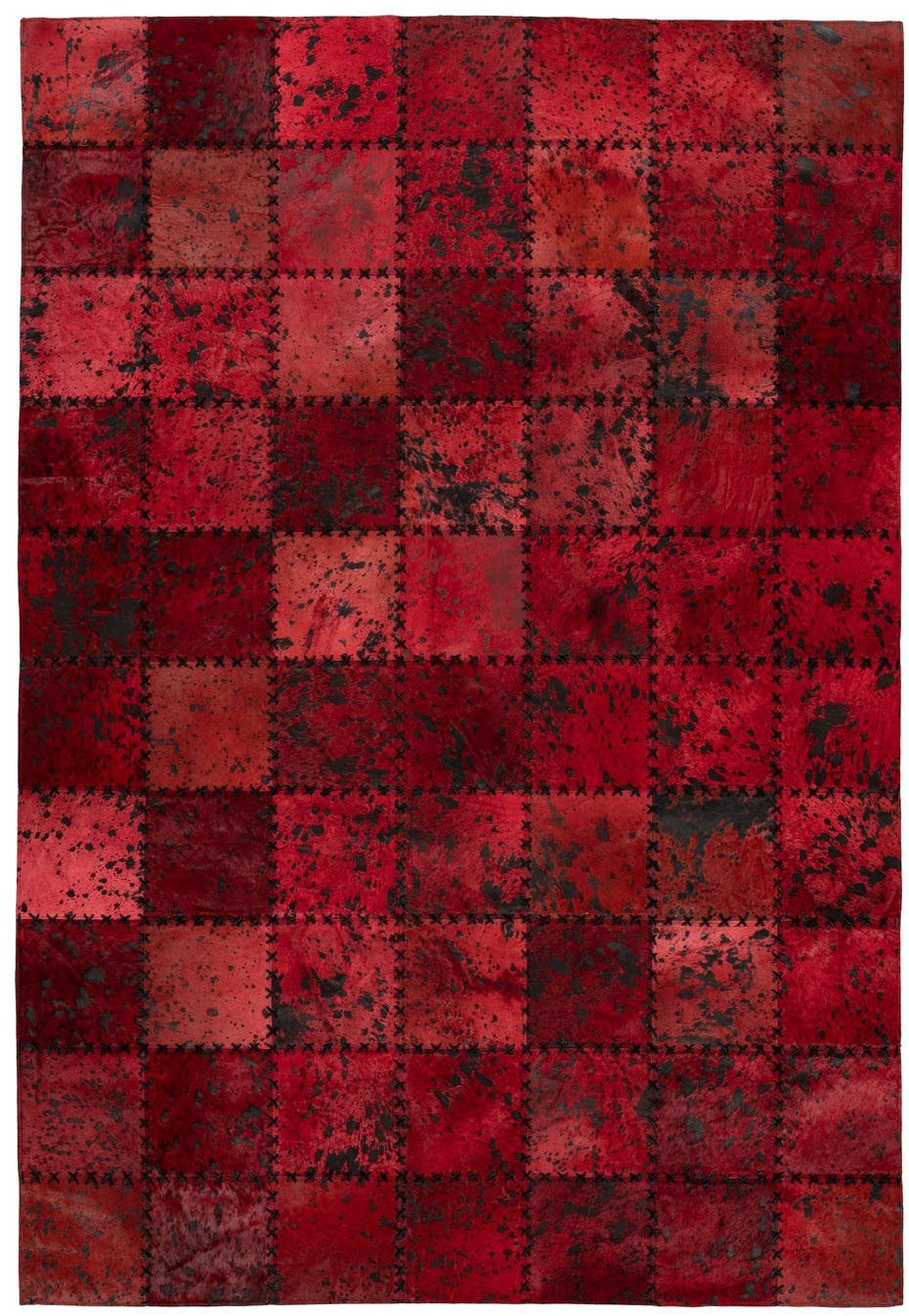 aRTE ESPINA Vloerkleed Voila 100 handgenaaid vlakpolig tapijt in patchwork-ontwerp.