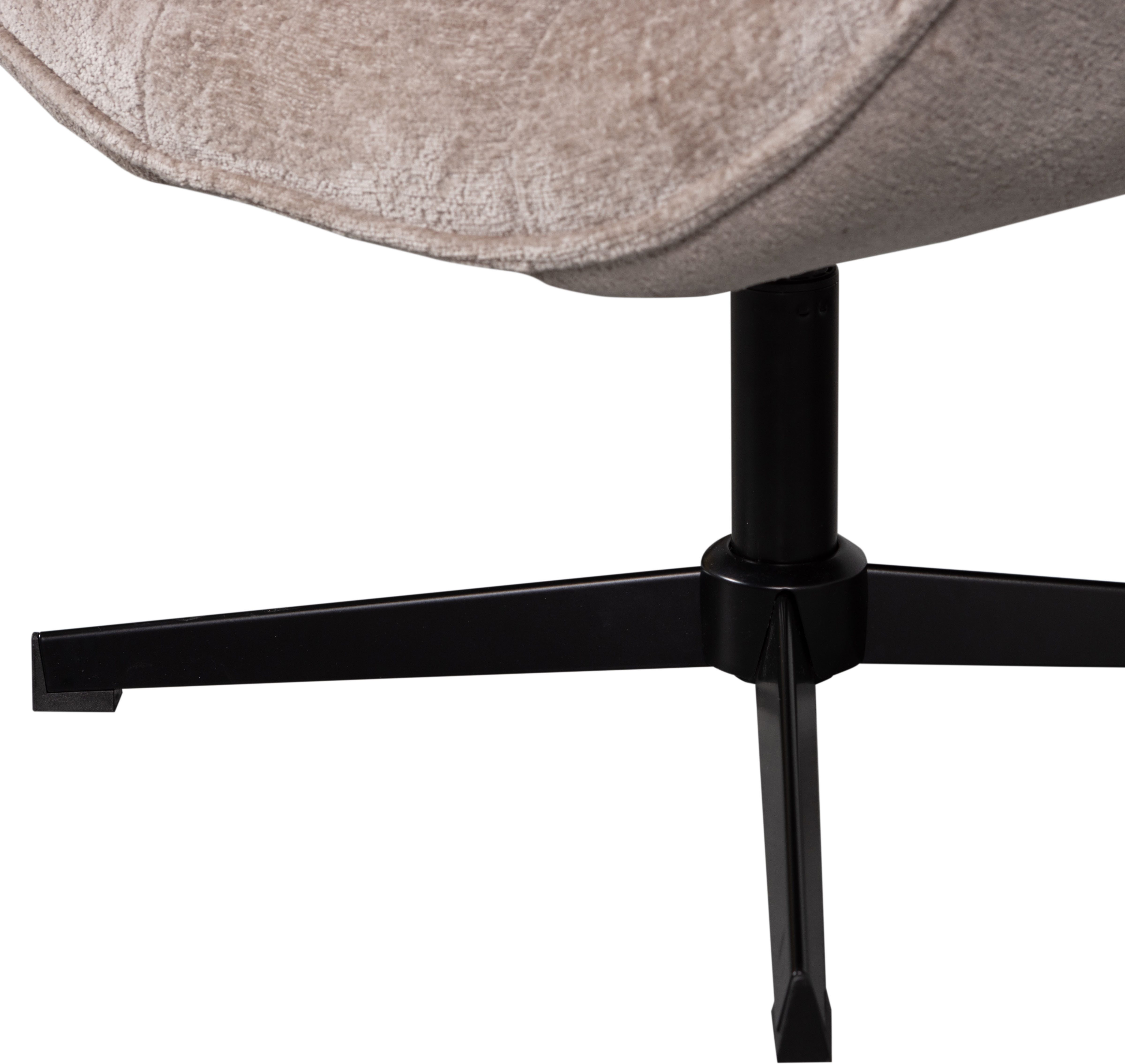 WOOOD Draaibare fauteuil Wibo met chenille-stof, breedte 71 cm