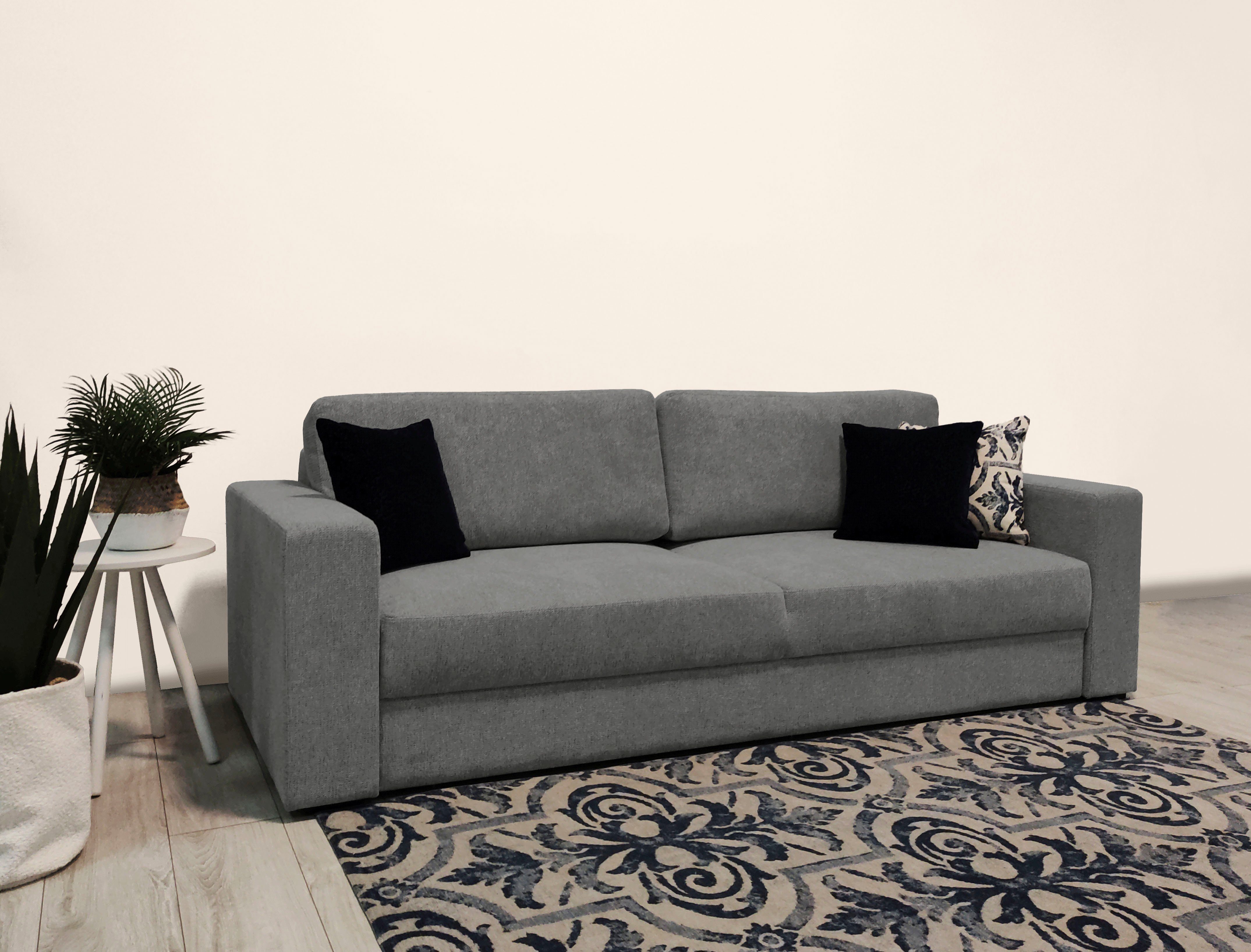 Home affaire Slaapbank Calrence met opklapbare slaapfunctie, twee armleuningversies in de serie