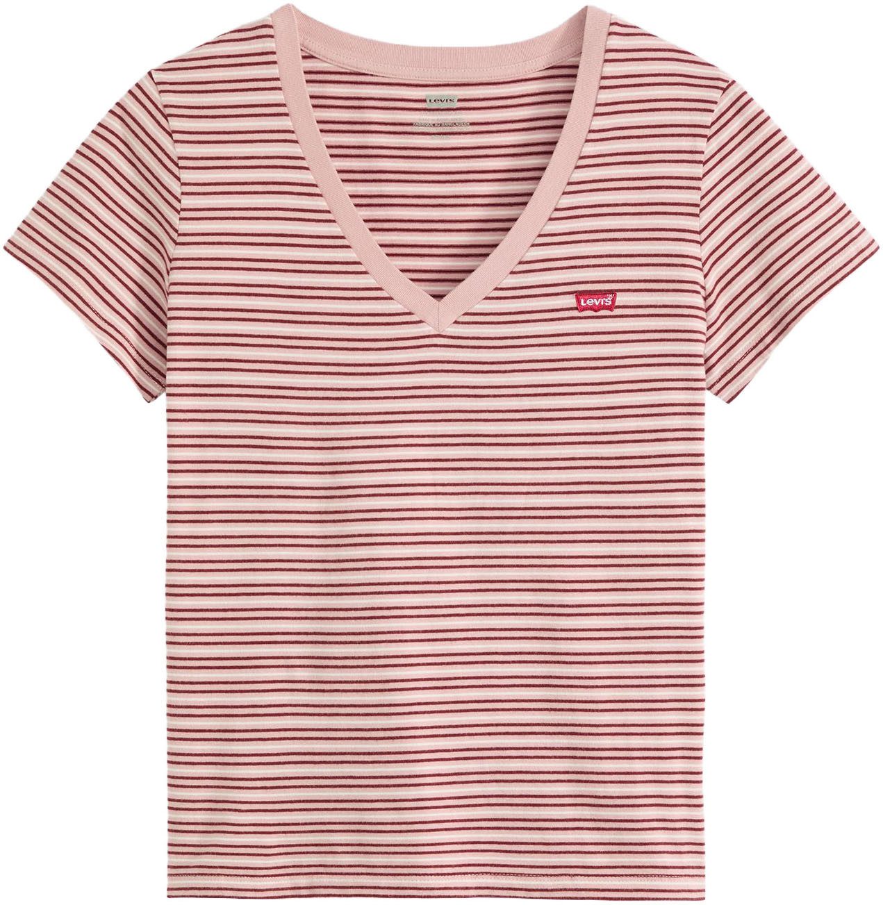 Levi's® Shirt met V-hals PERFECT VNECK met mini-batwing-logoborduursel