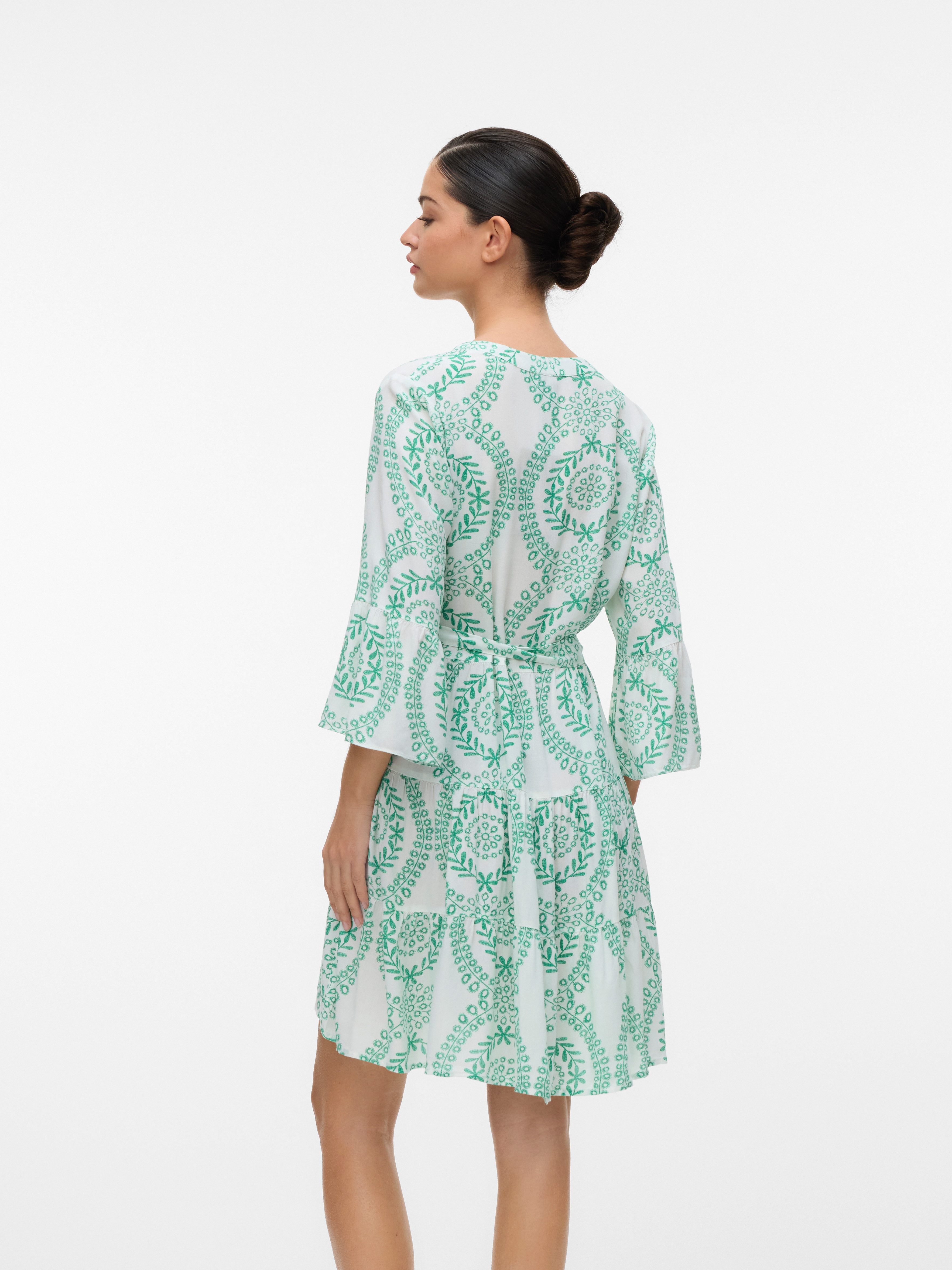 Vero Moda Tuniekjurk VMMELBA 3/4 SHORT BELT DRESS WVN GA NOOS