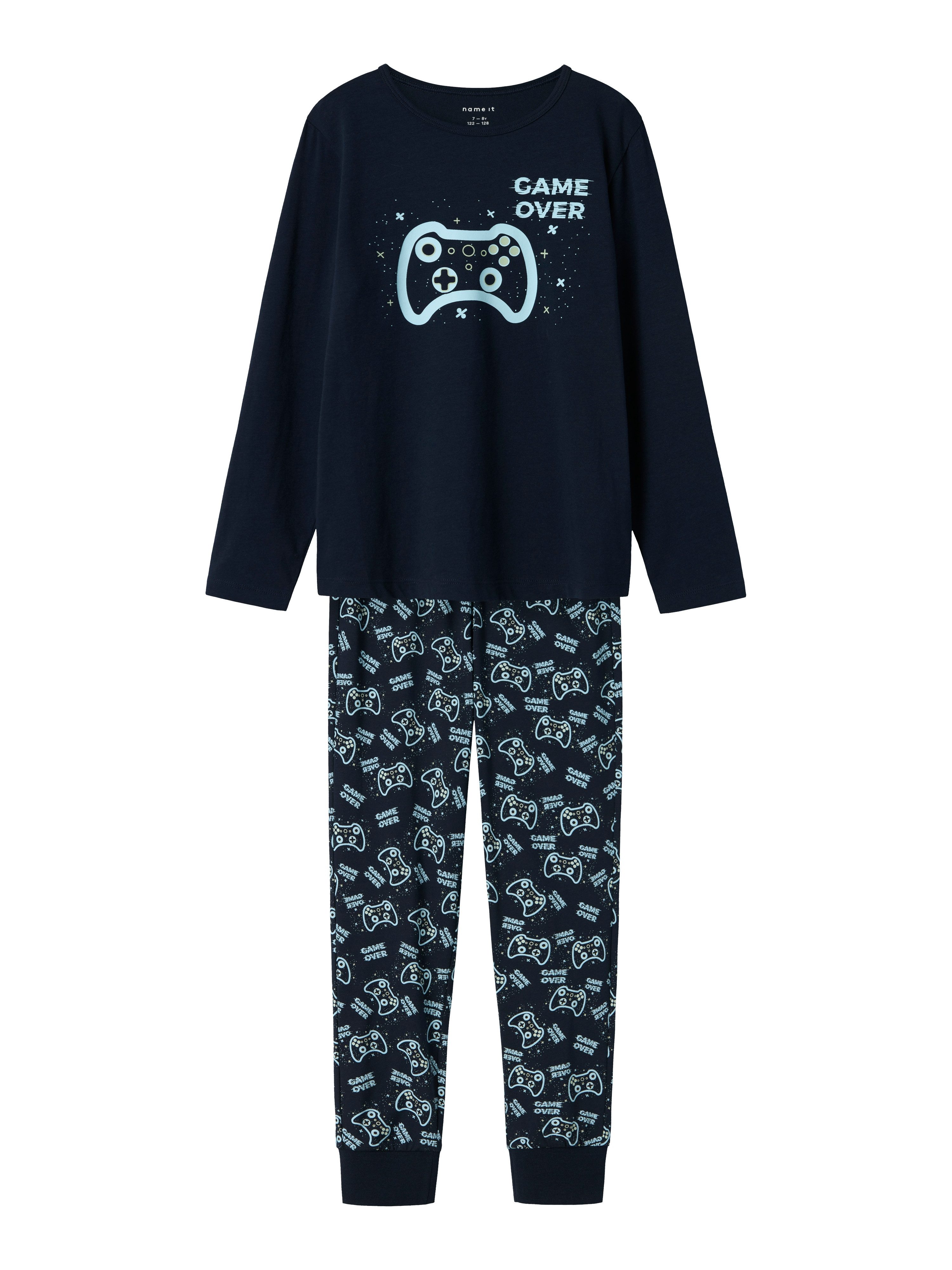 Name It Pyjama NKMNIGHTSET SAPPHIRE GAME NOOS (set, 2-delig)