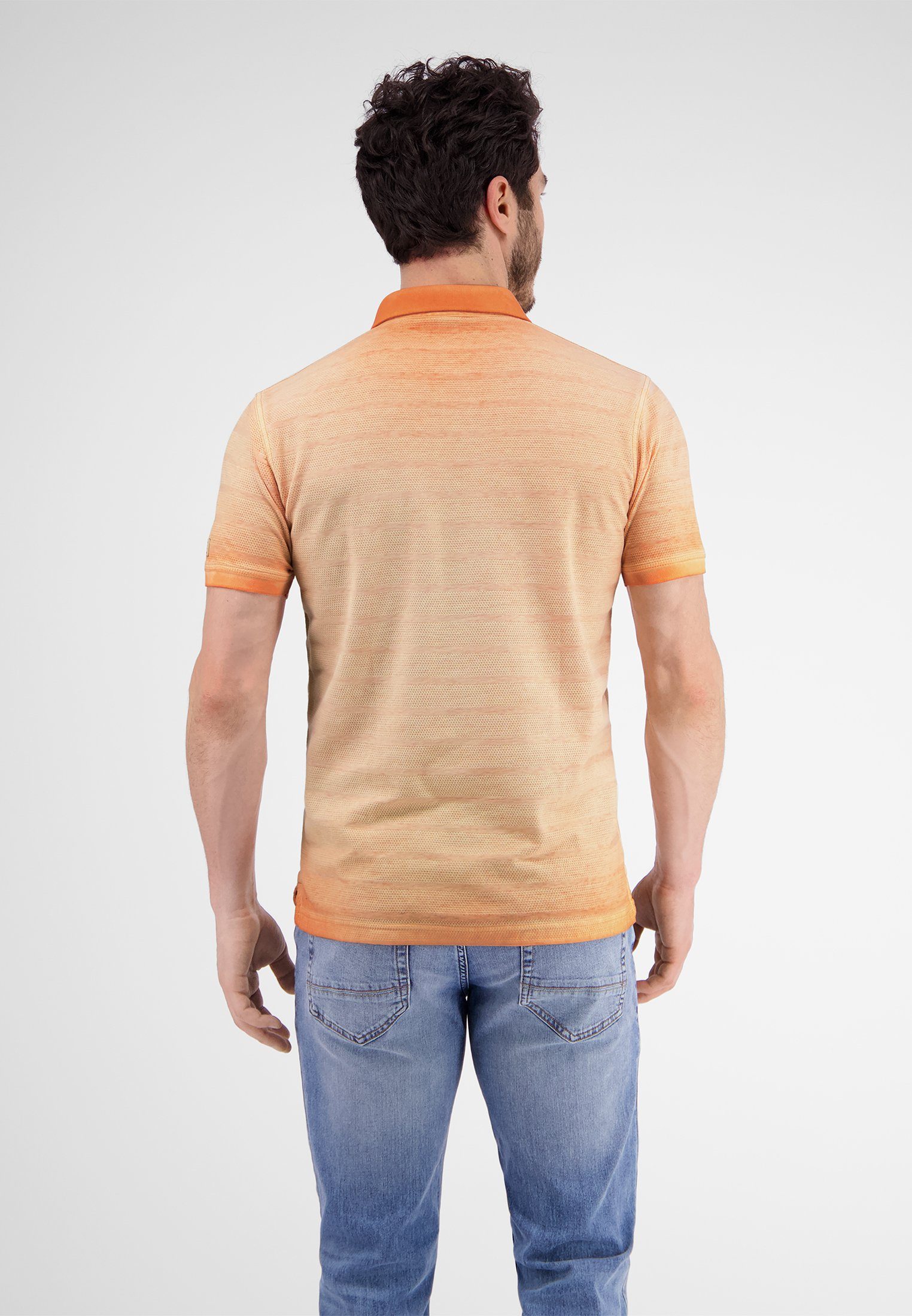 Lerros Poloshirt LERROS poloshirt, gestreept in structuurkwaliteit