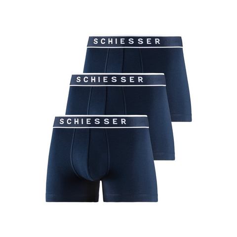 Schiesser Boxershorts 95-5 blauw 3-pack