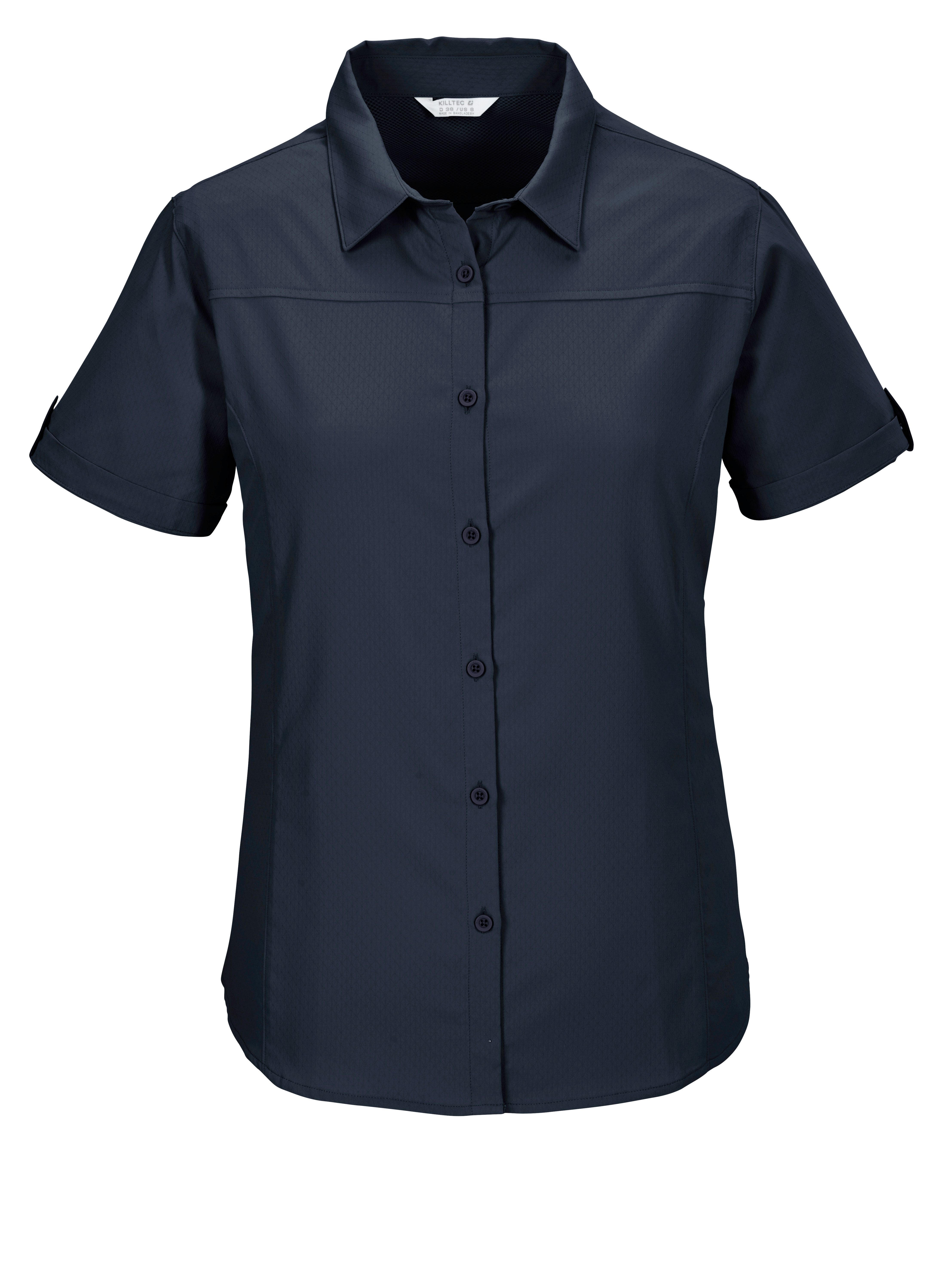 Killtec Functionele blouse KOS 1 WMN WVN SHRT dames blouses maat 36 blauw