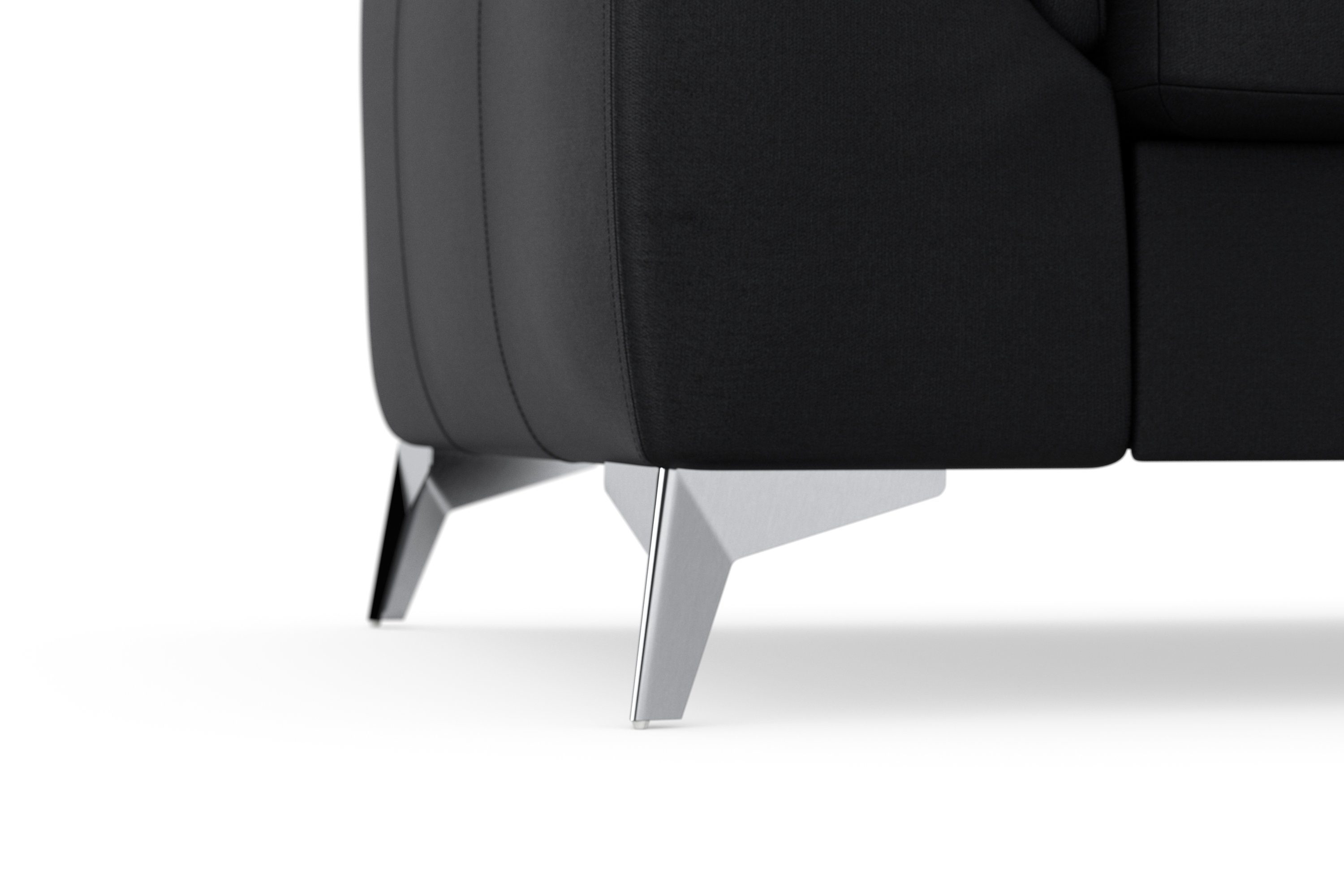 sit&more Hoekbank Sinatra L-vorm met ottomane, optioneel met verstelbare hoofdsteun en armleuning