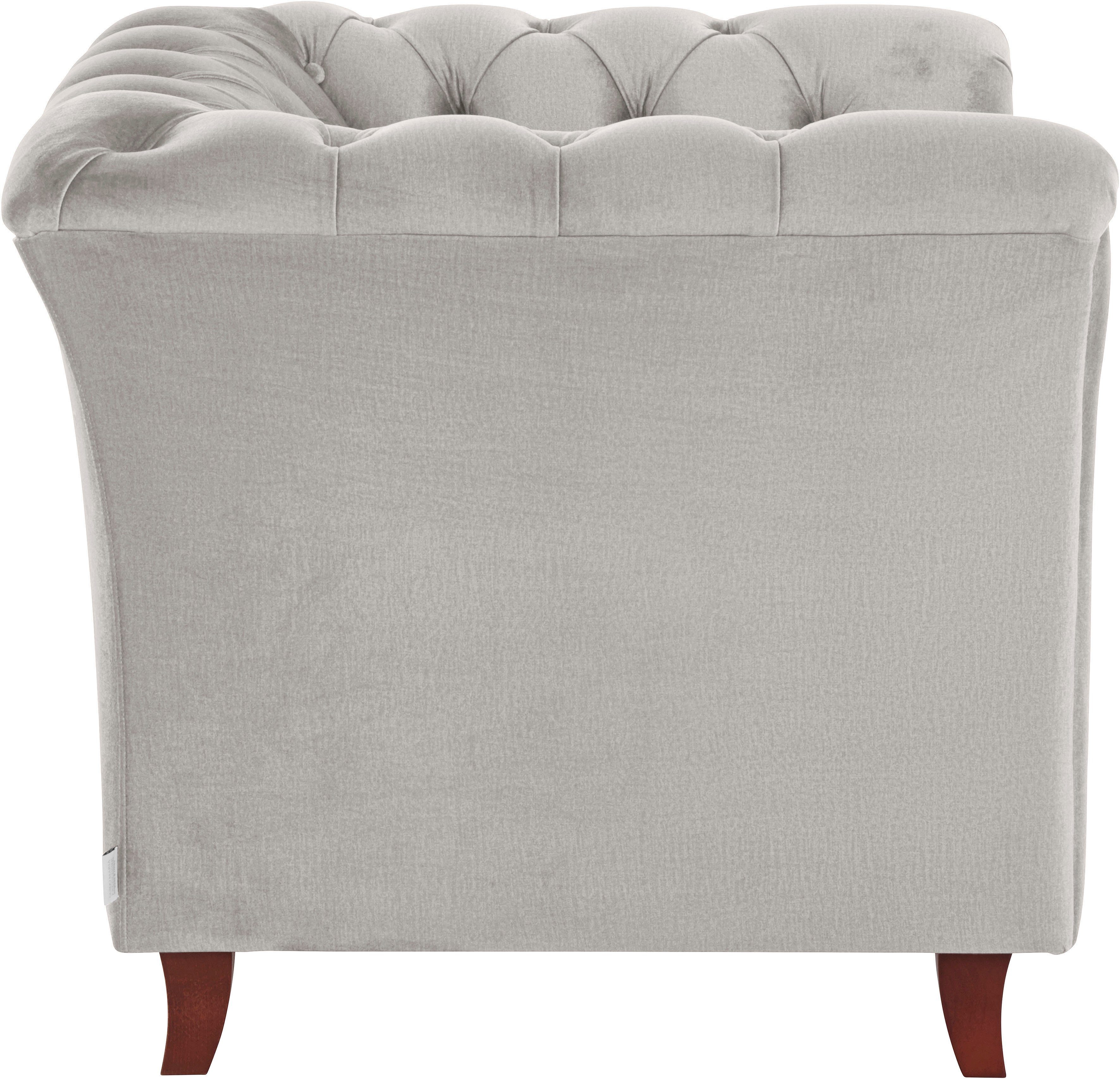 Home affaire Chesterfield-fauteuil Reims cocktailstoel, stoel met echte chesterfield-capitonnage, uitstekende verwerking