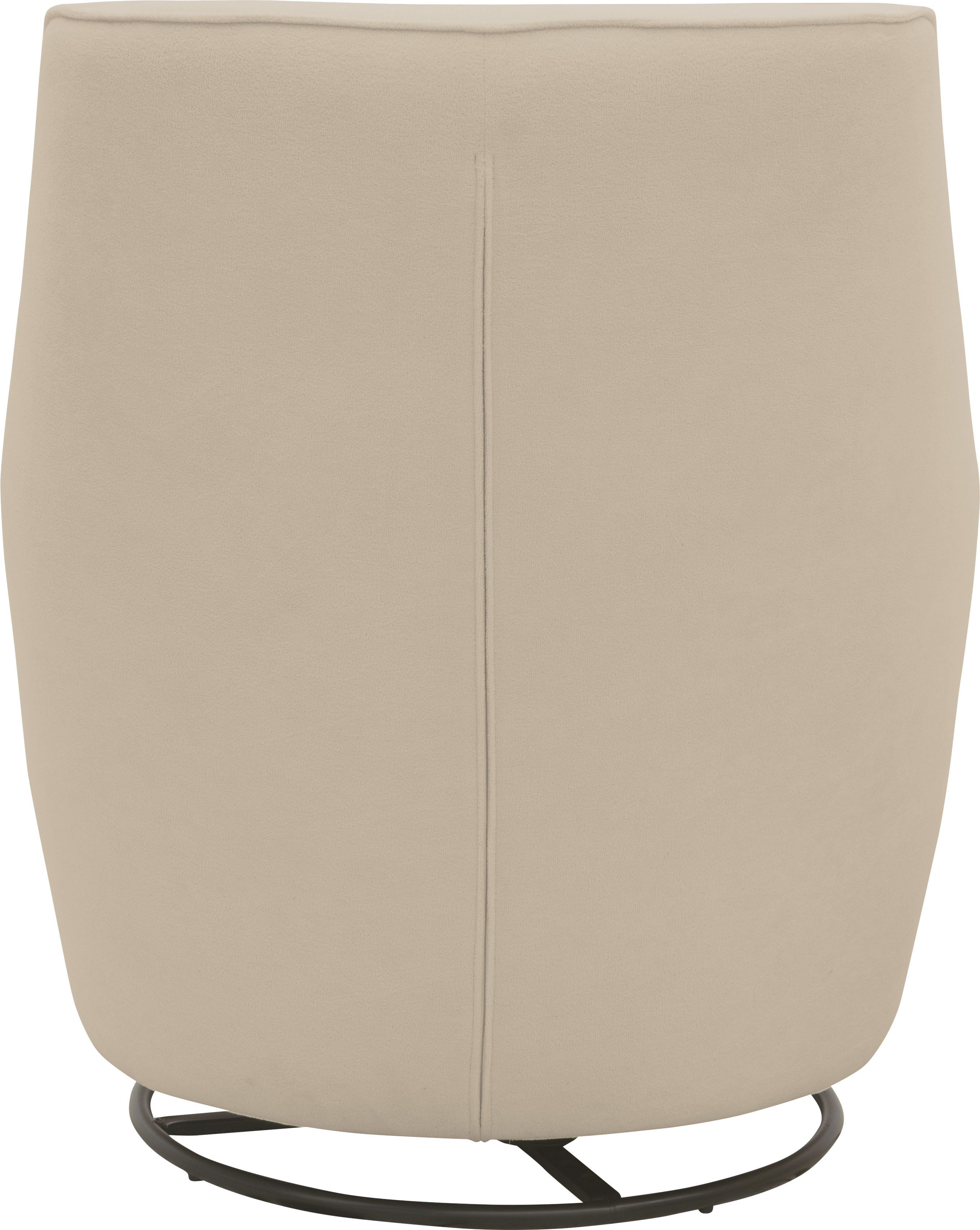 INOSIGN Draaibare fauteuil HETTY, draaistoel met schommelfunctie, leesstoel in cord en microvezel (1 stuk)