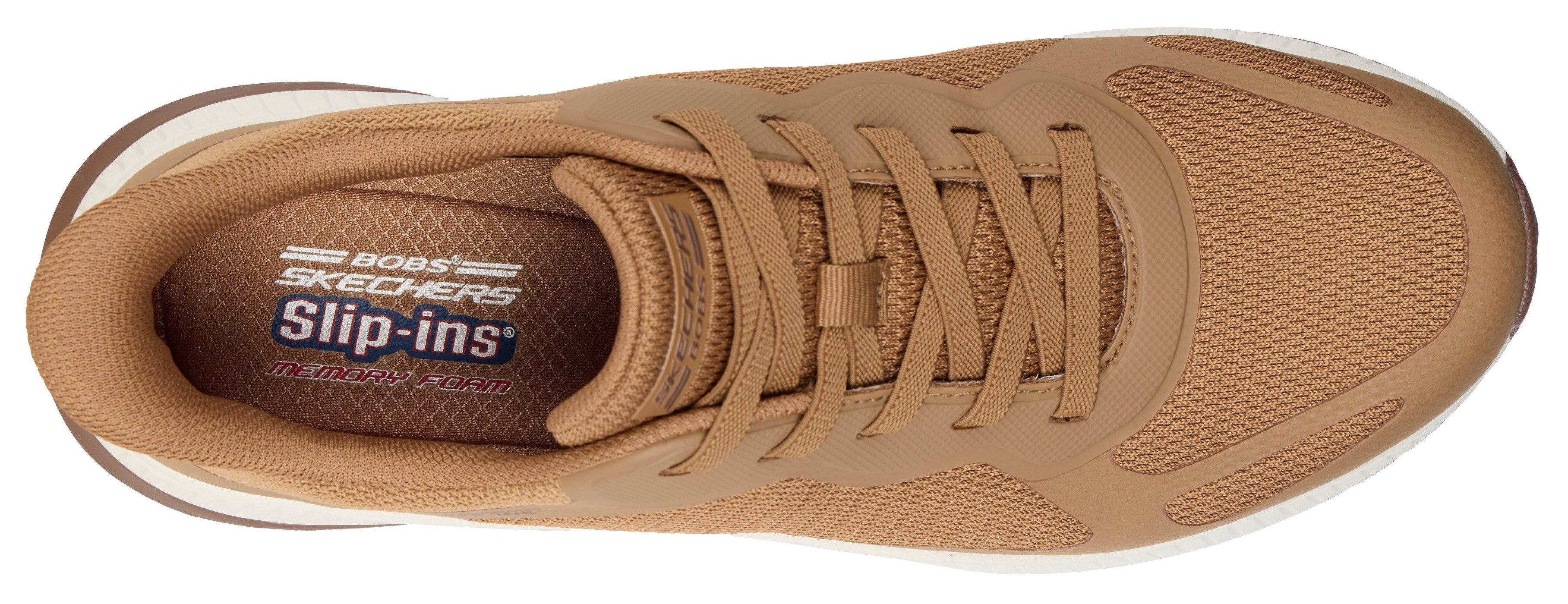 Skechers Slip-on sneakers BOBS SQUAD 4 Trainingsschoen, sneaker, veterschoen voor gemakkelijk in stappen