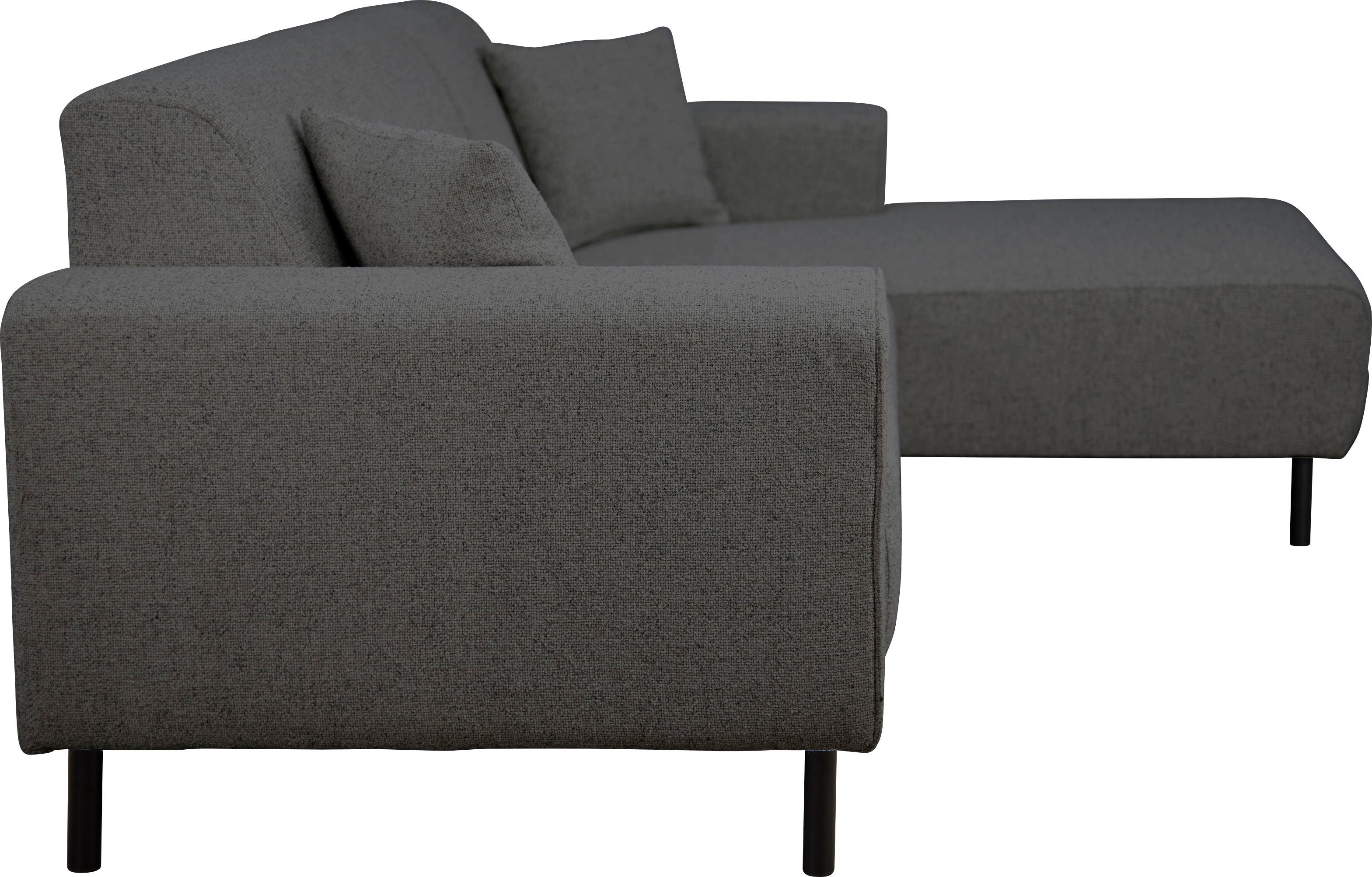 Home affaire Hoekbank ARROS L-vorm met golfondersteuning, afmetingen B/D/H: 235/163/81 cm incl. sierkussens, met recamiere rechts/links bestelbaar, ook in cord