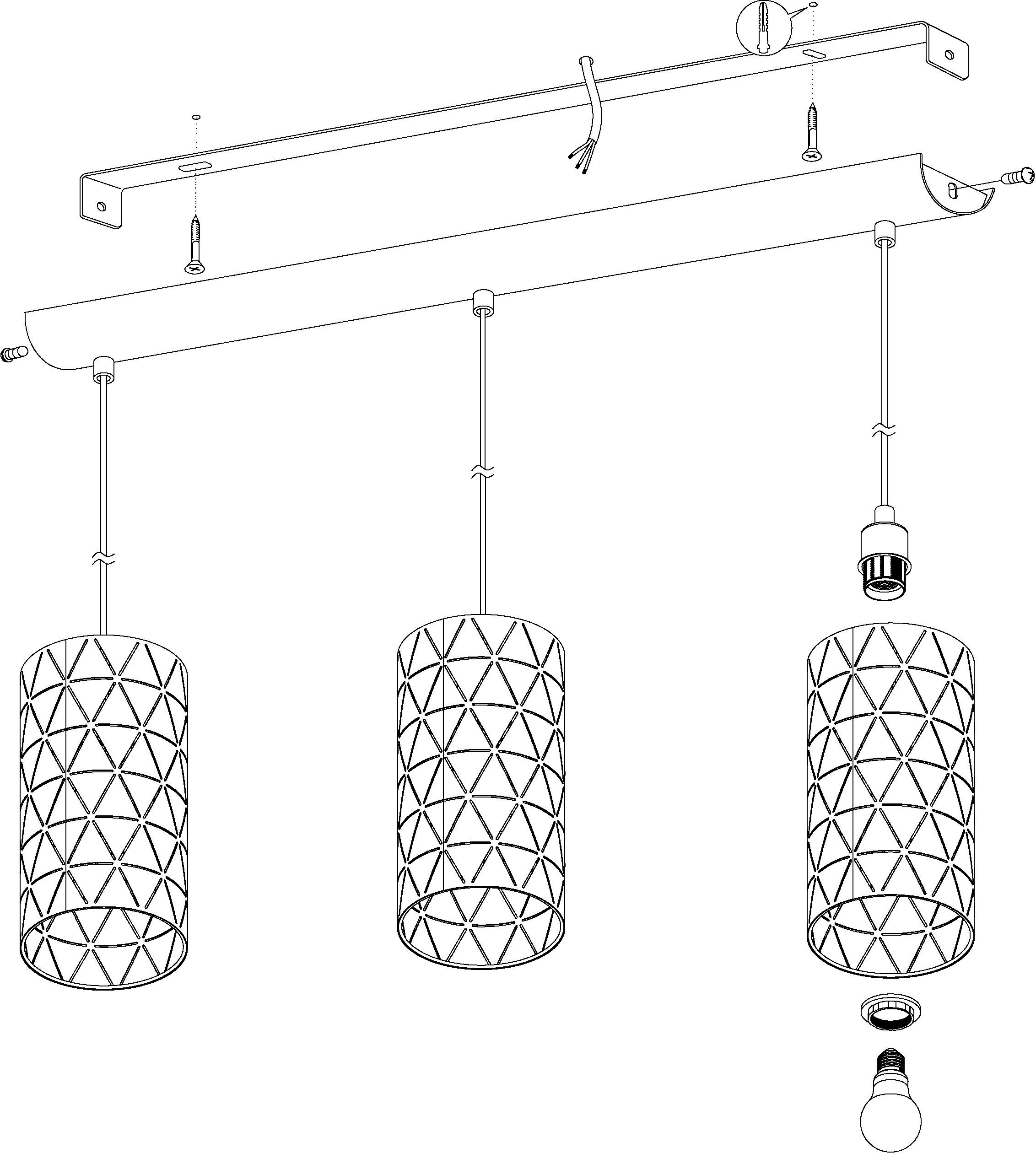 EGLO Hanglamp Ramon Hanglamp, hanglamp