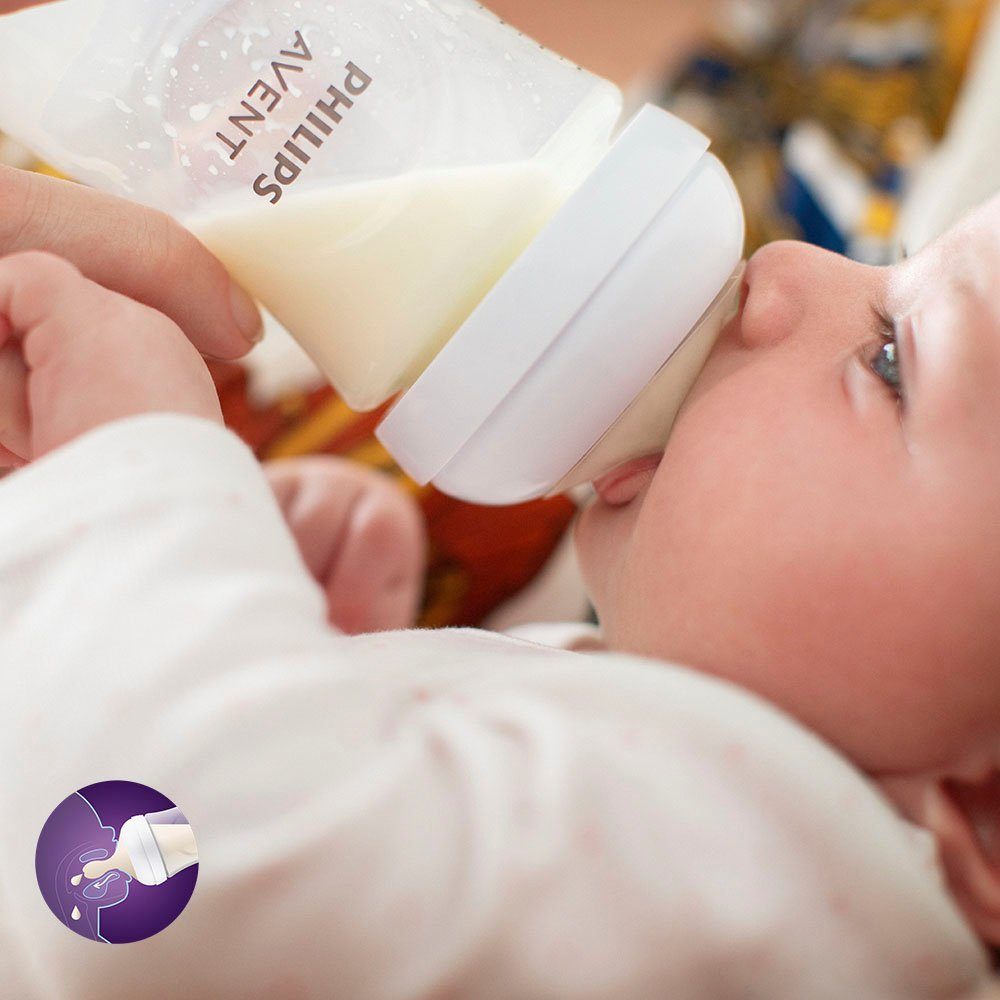 Philips AVENT Babyfles Natural Response SCY903/03 3 stuks, 260 ml, vanaf de 1e maand