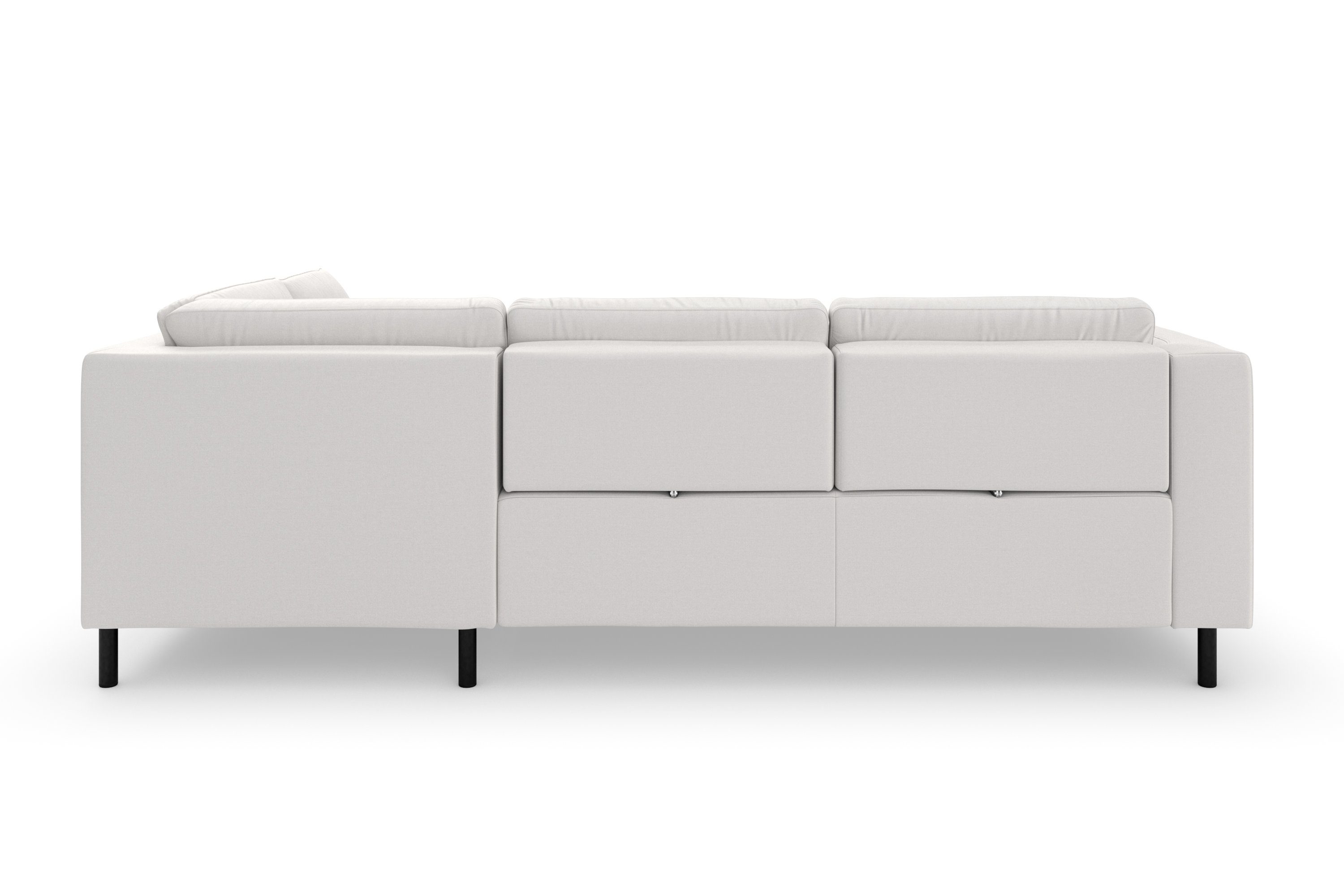 sit&more Hoekbank Olsen L-vorm inclusief zitdiepteverstelling, naar keuze met slaapfunctie, 15 cm hoog