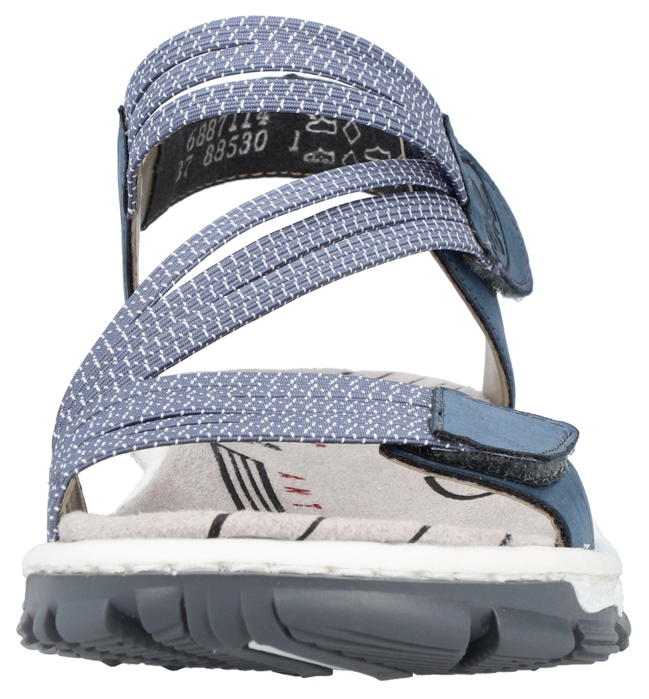 Rieker Sandalen zomerschoen, sandaal, klittenbandschoen, in sportieve uitstraling