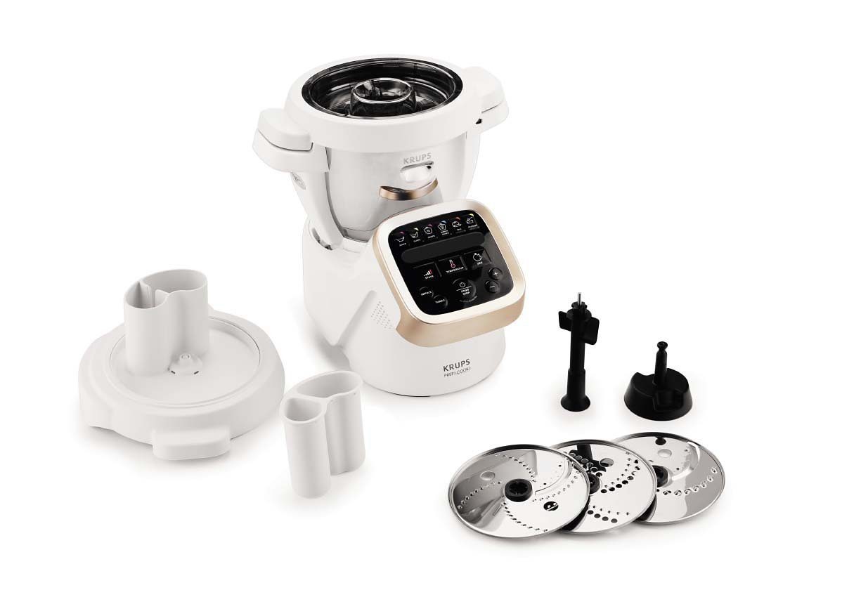 Krups Versnipperaar Prep en Cook Shred & Slice voor krups prep&cook hp5031, 5 snijfuncties, metallic, xf551d