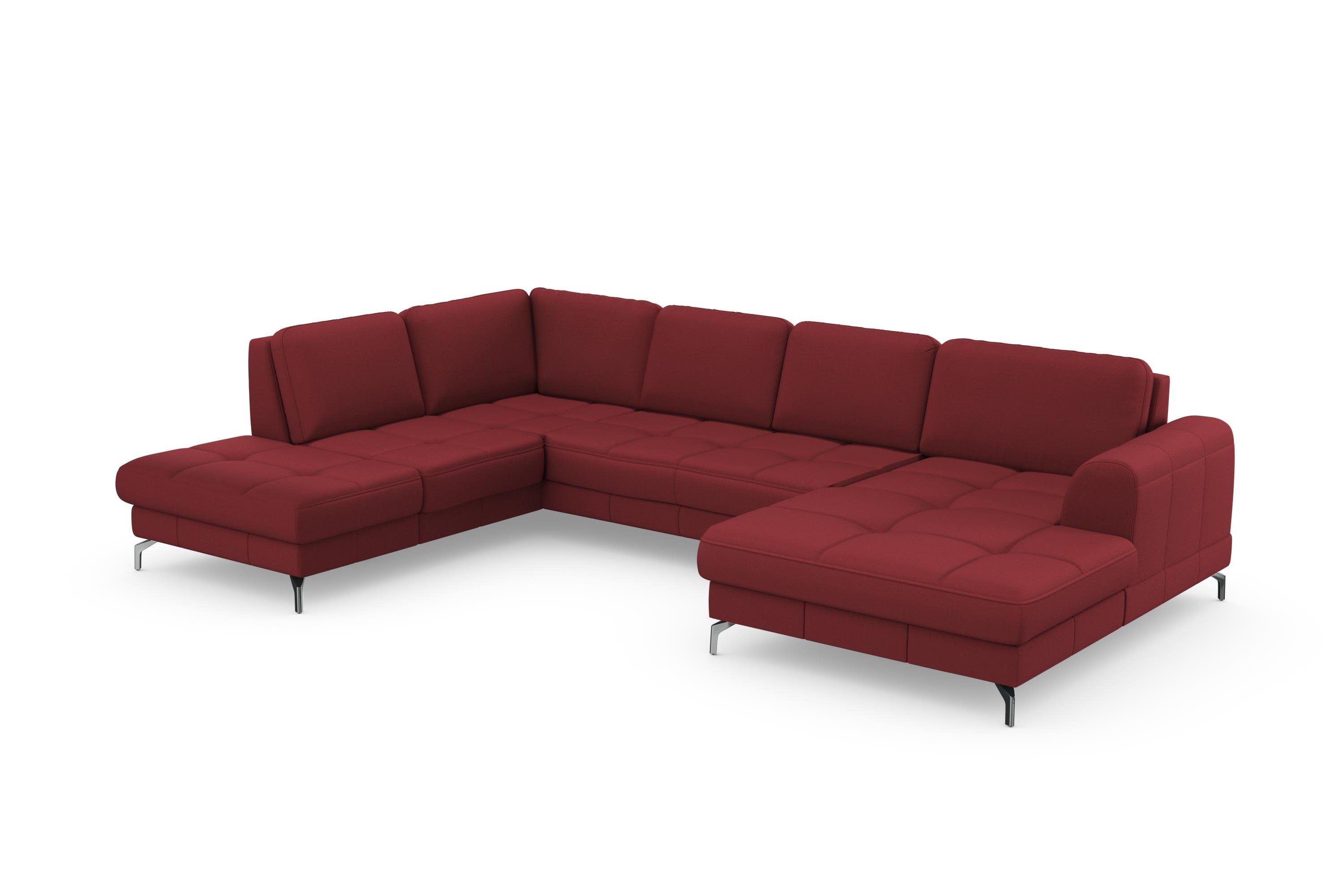 sit&more Zithoek Bendigo U-vorm inclusief zitdiepteverstelling, bodemvrijheid 12 cm, in 2 pootkleuren
