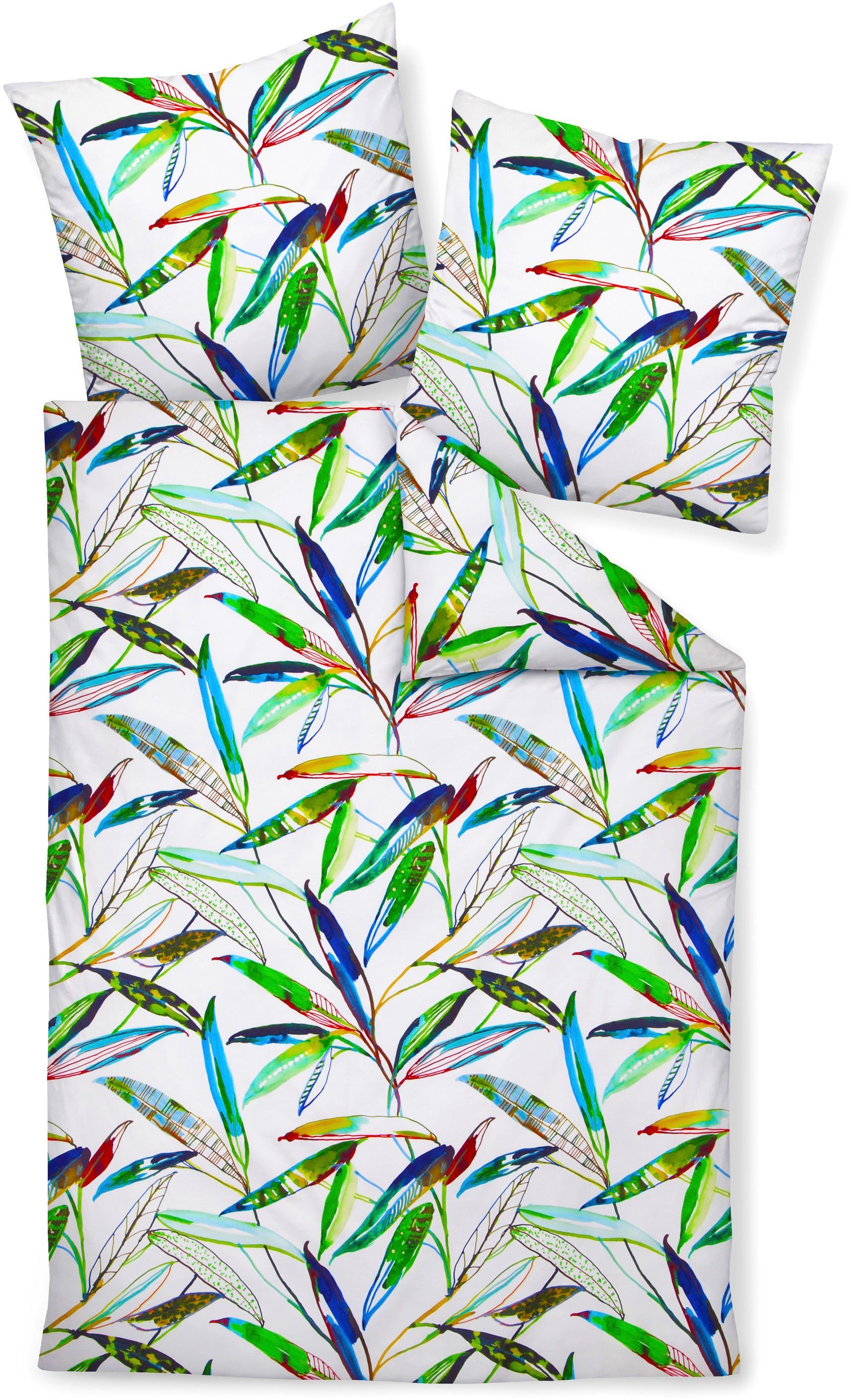 Janine Overtrekset Modern art S 42108 met een ritssluiting (2-delig) dekbedovertrekken multicolor