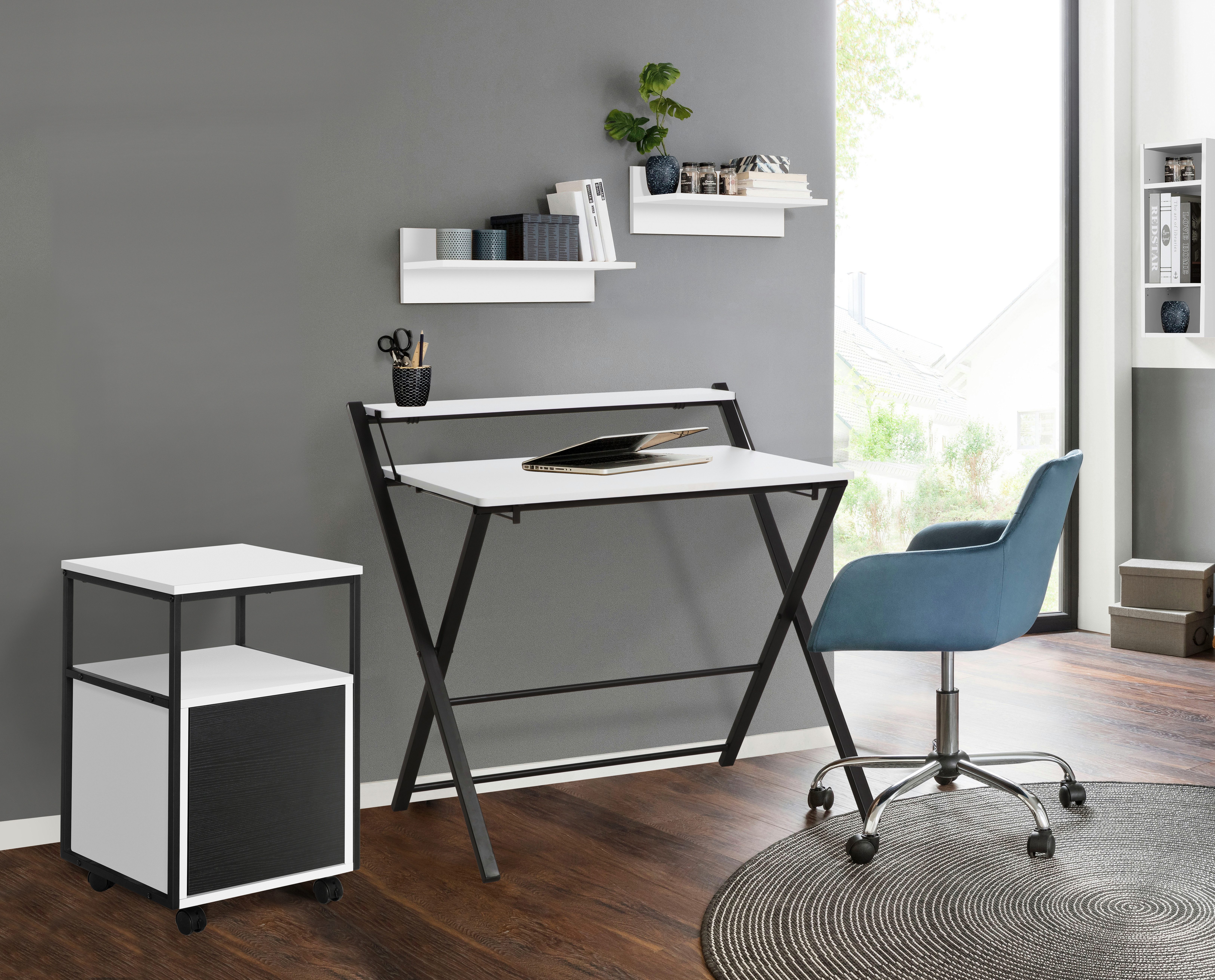 INOSIGN Kastje op wieltjes Korpo Metalen frame, push-to-open, vergrendelbare wielen, breedte 40 cm