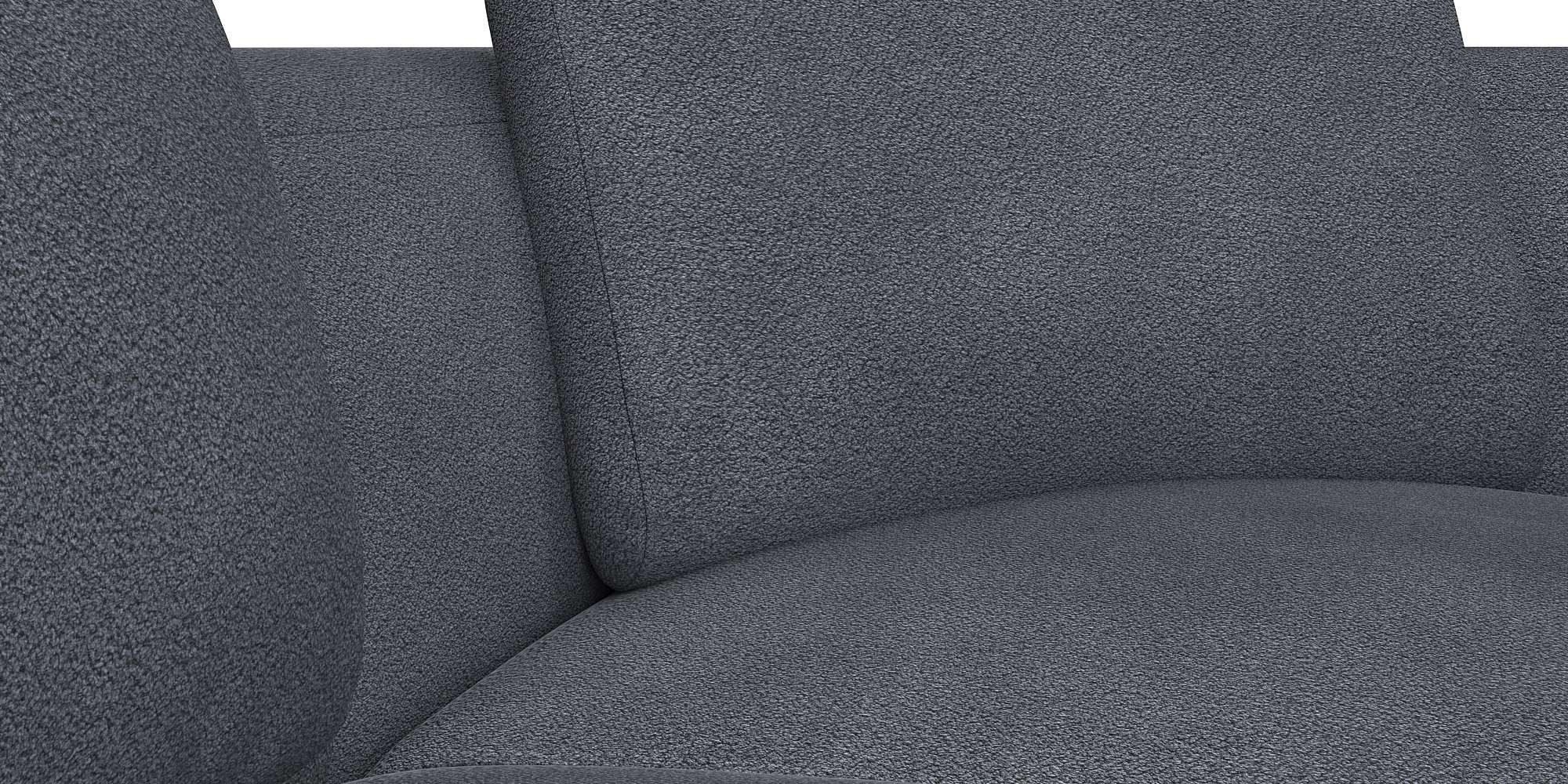 FLEXLUX Hoekbank Torino, rond, L-vorm, bankhoek met ottomane Modern, organisch bankontwerp, koudschuim, golfvering