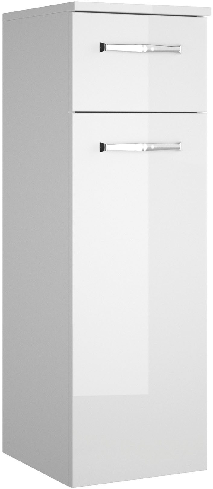Saphir Badmeubelset Trentino 3-delig glas wasbak met LED spiegelkast (4 stuks)