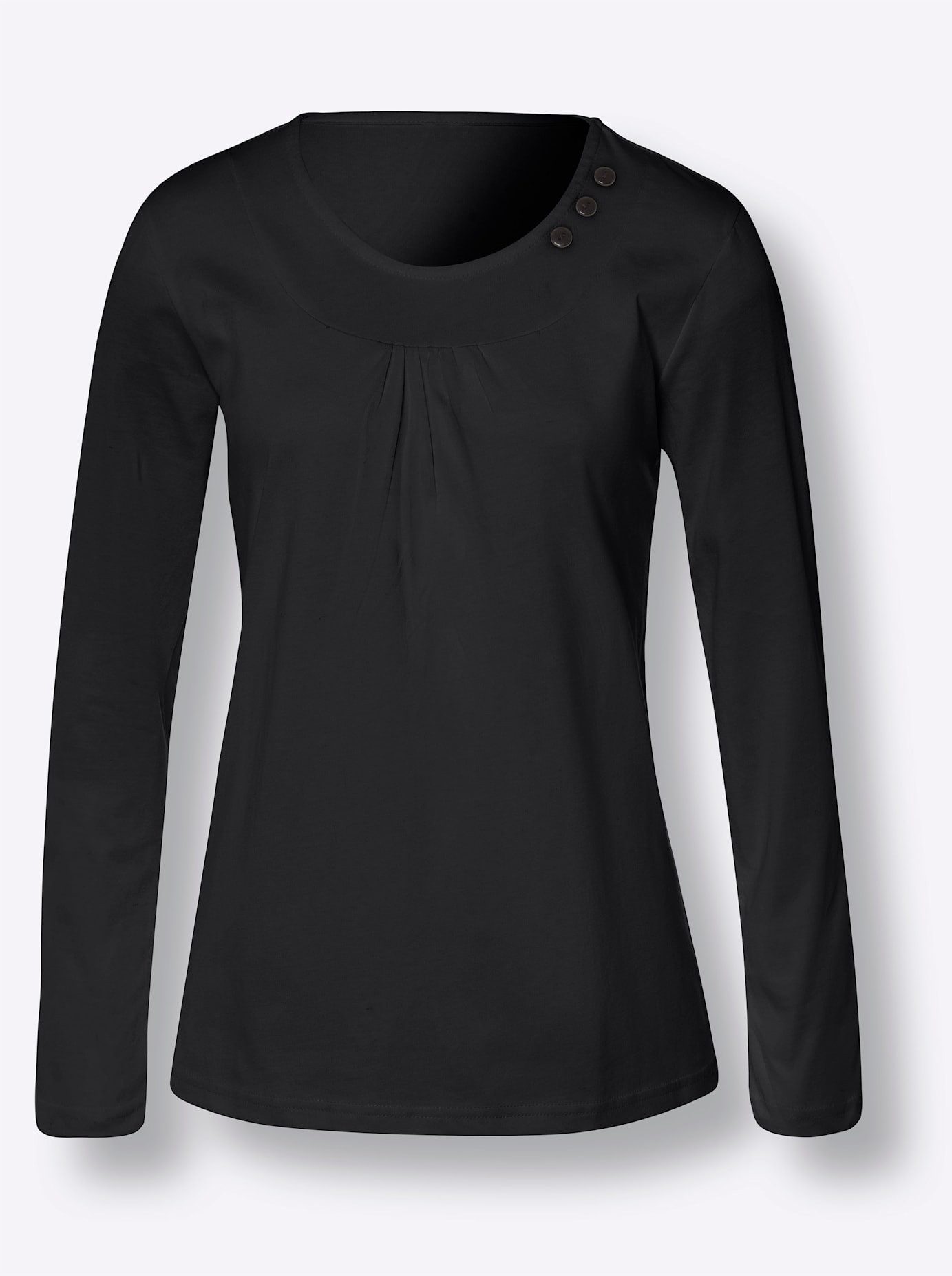 Classic Basics Shirt met ronde hals (1-delig)