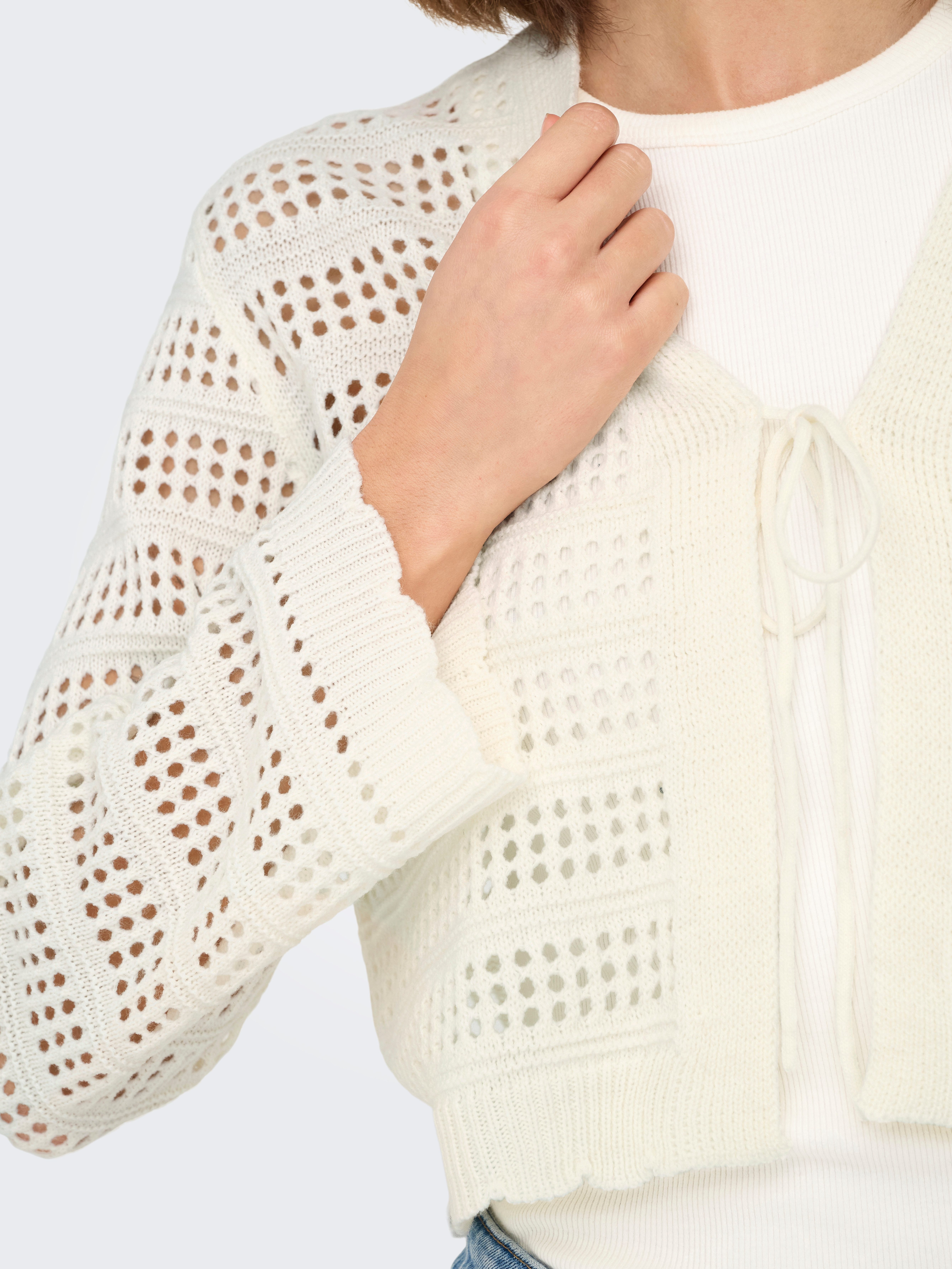 Only Vest ONLLYKKE TIE CARDIGAN L/S KNT NOOS
