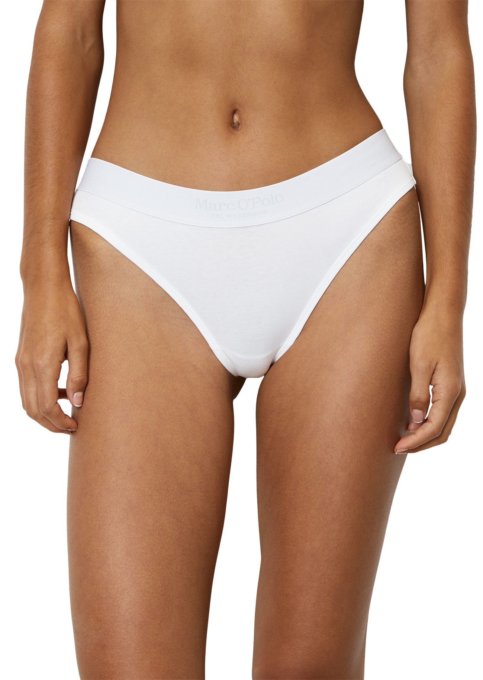 Marc O'Polo String Essentials met subtiele logo-detail (Set van 3)