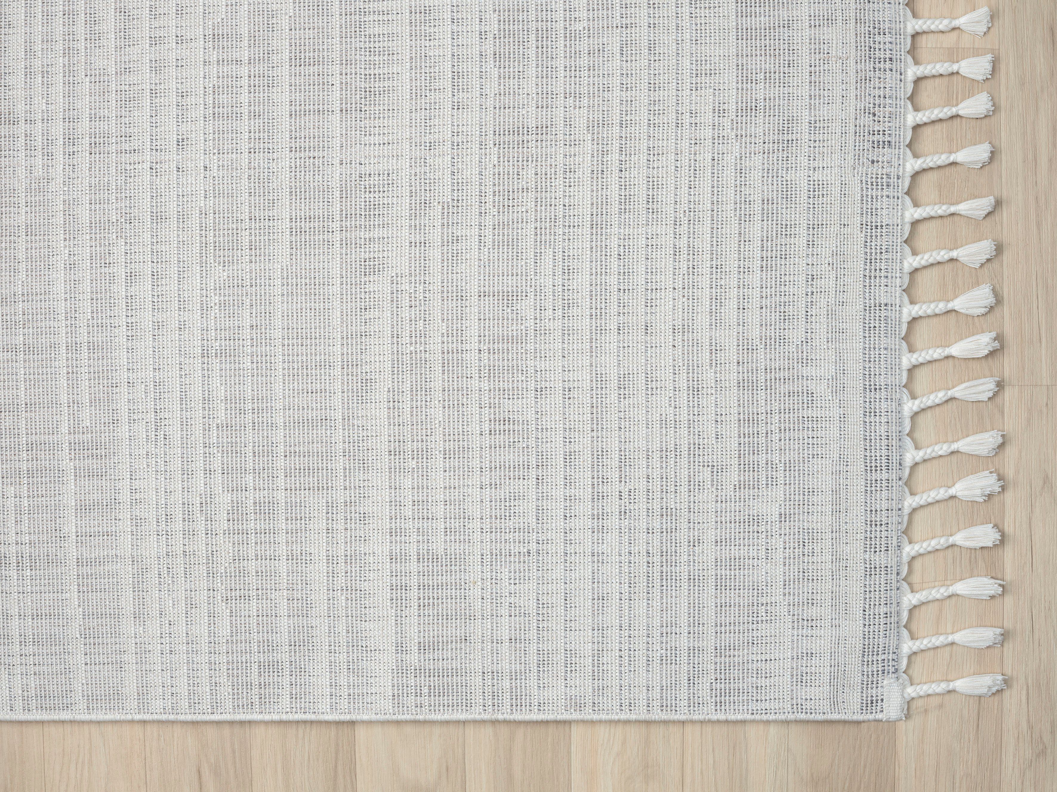 Myflair Möbel & Accessoires Vloerkleed Enya Uni-kleuren, hoog-laag effect, met franjes, bijzonder zacht